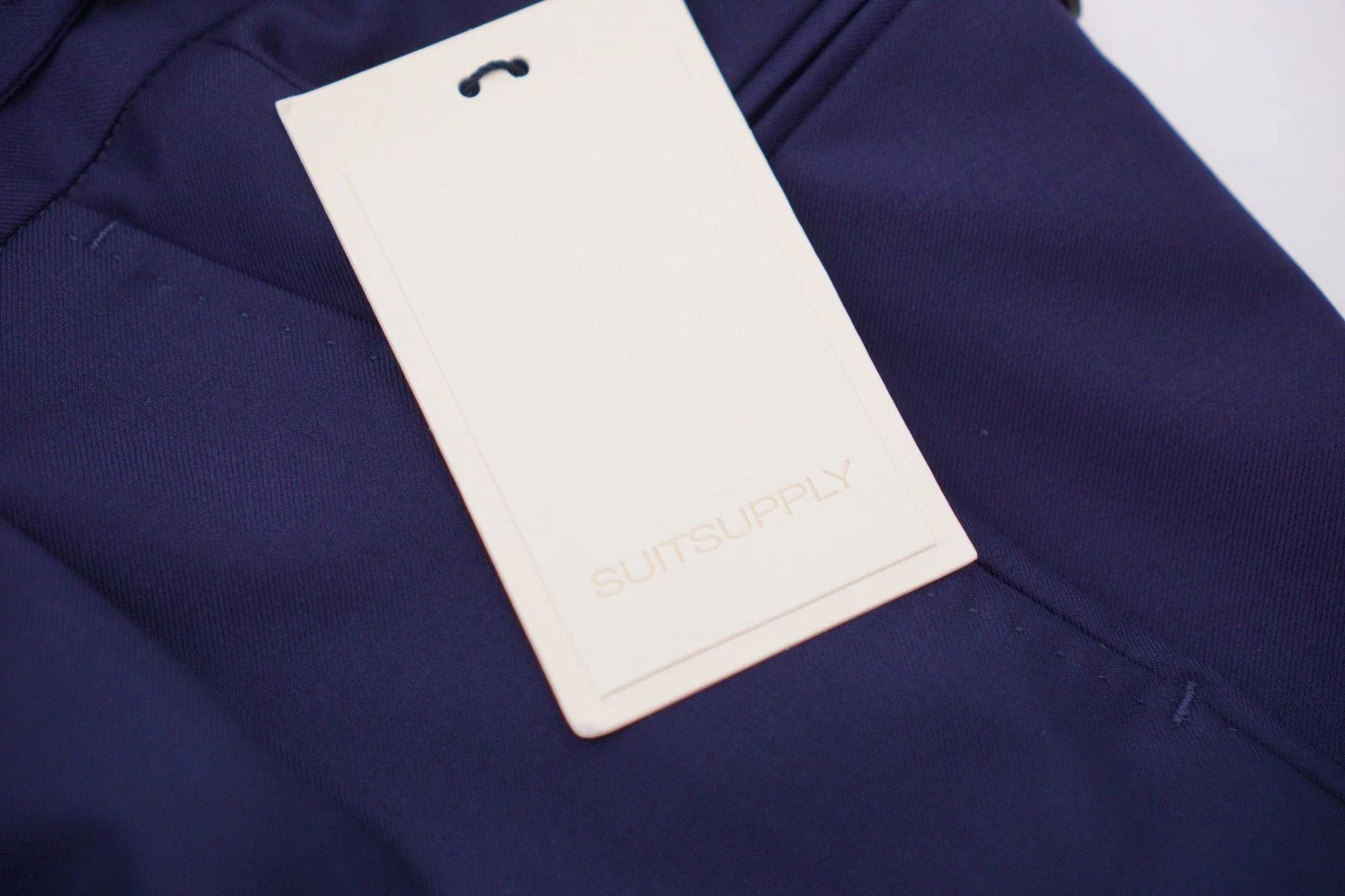 Suitsupply Men Suitsupply Trousers Navy Blue Brescia Size 24 UK/US38S Size 38S - 3 Thumbnail