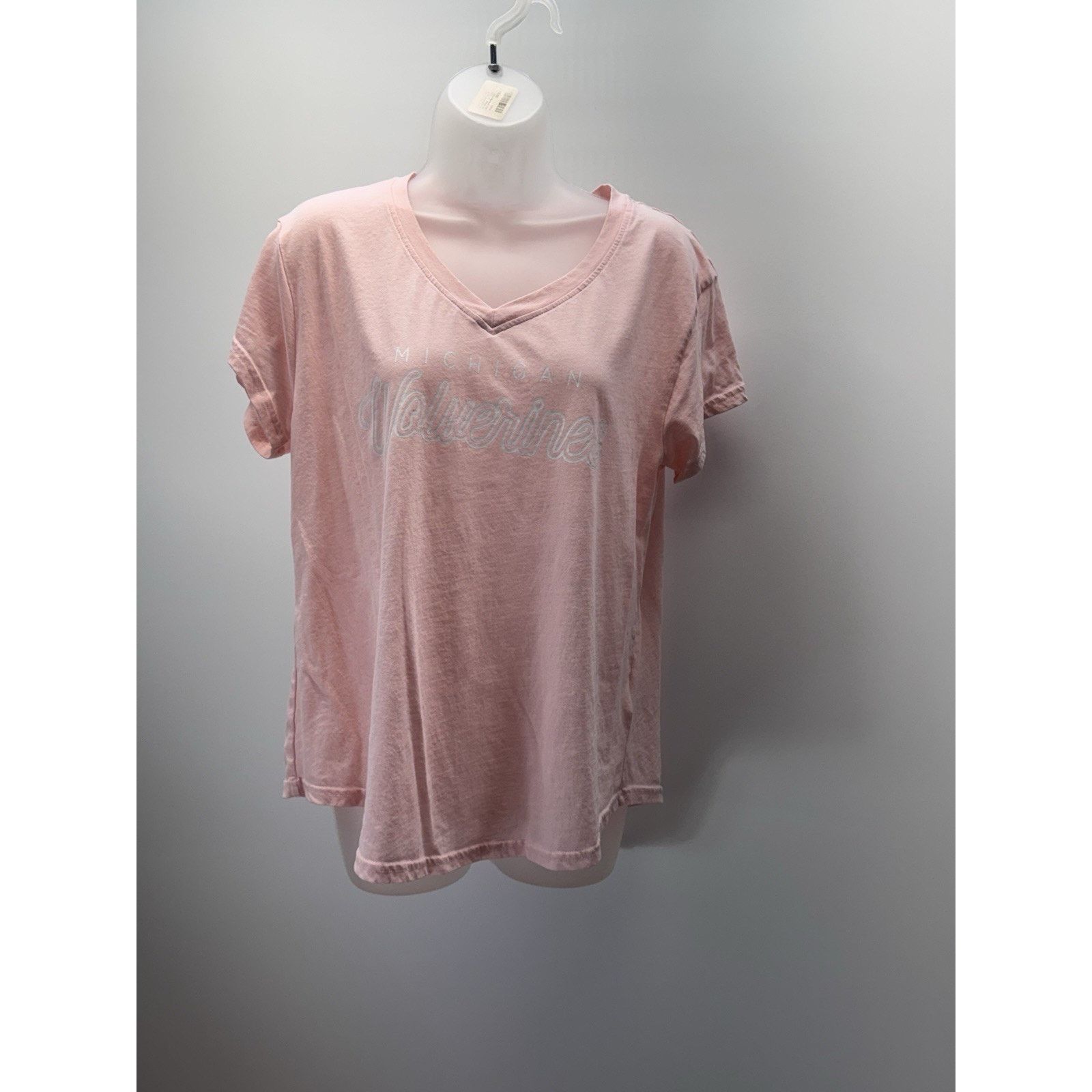 Hanes Michigan Wolverines Basic Hanes T-Shirt Womens Pink L Size US L / EU 52-54 / 3 - 1 Thumbnail