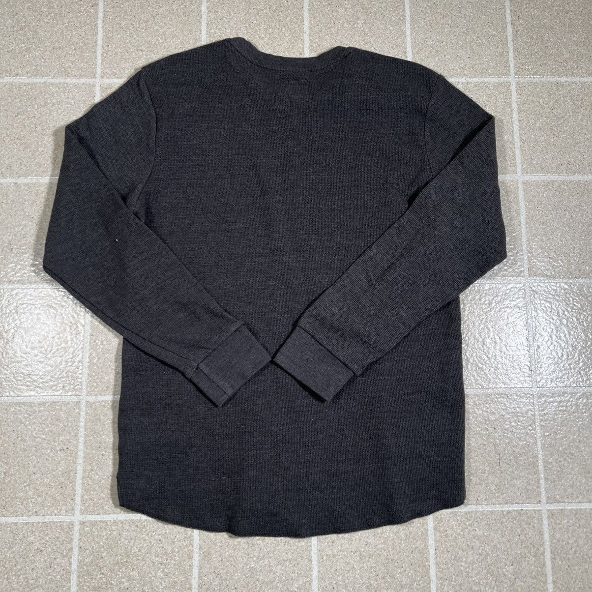 Ecko Unltd. Ecko Unltd Gray Waffle Knit Long Sleeve Thermal Shirt Size US M / EU 48-50 / 2 - 3 Thumbnail