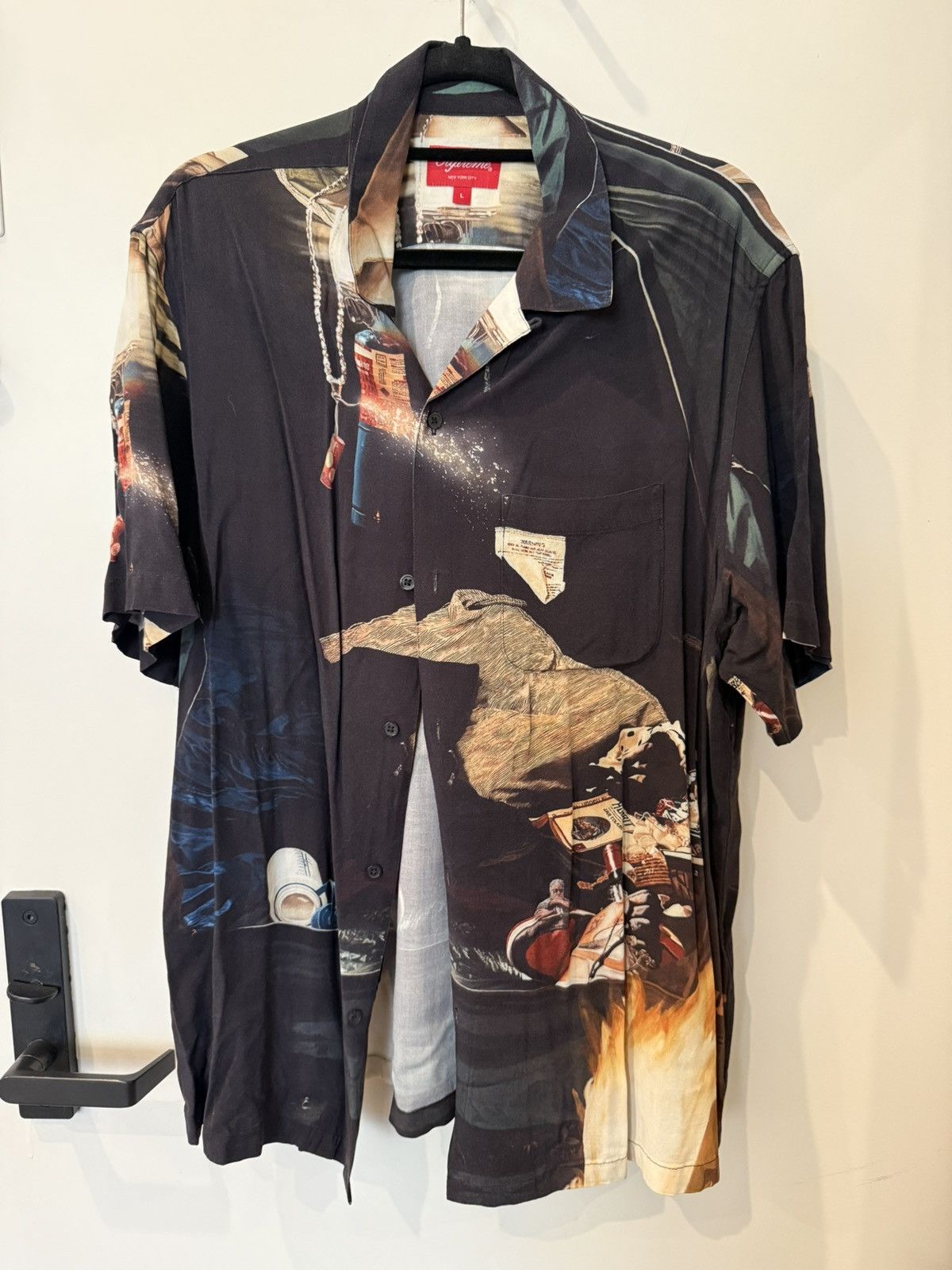 Supreme Supreme Firecracker Print Button-up Shirt Size US L / EU 52-54 / 3 - 1 Thumbnail