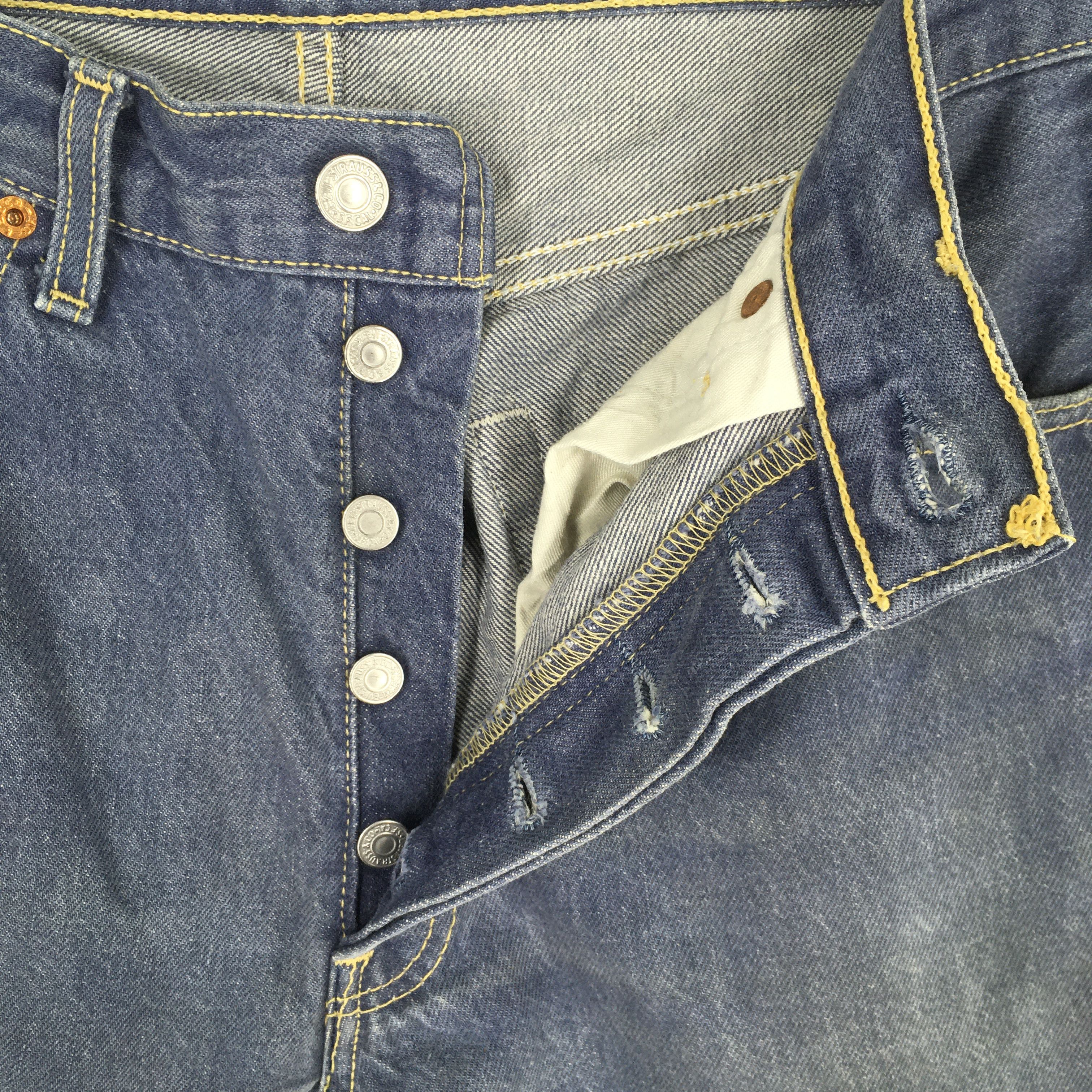 Levi's Size 29x30 Vintage 90s Levi's 501 Straight Leg Jeans S1630 Size US 29 - 6 Thumbnail