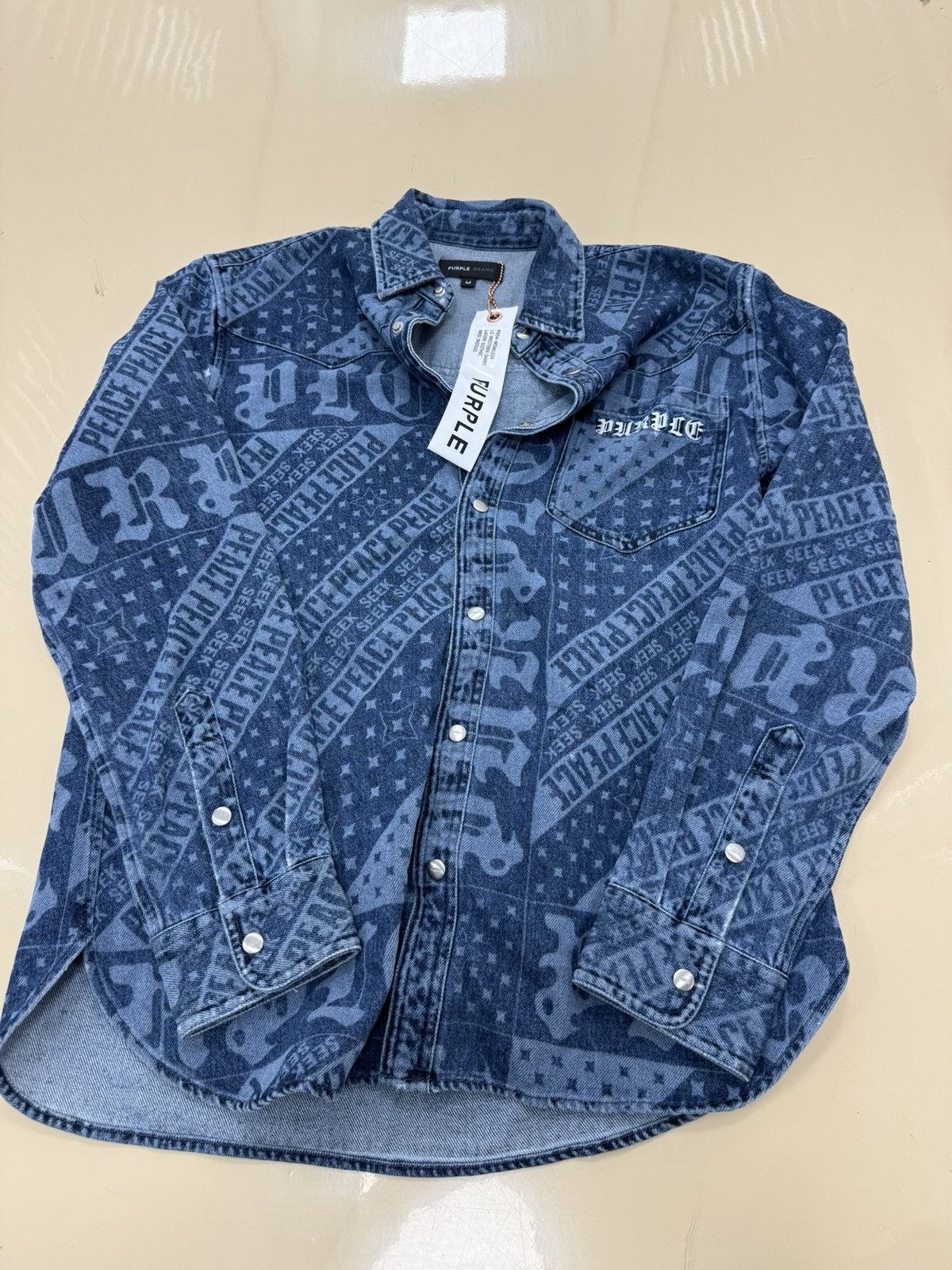 Purple Brand Purple Brand Flagship Denim Jacket Size US M / EU 48-50 / 2 - 1 Thumbnail