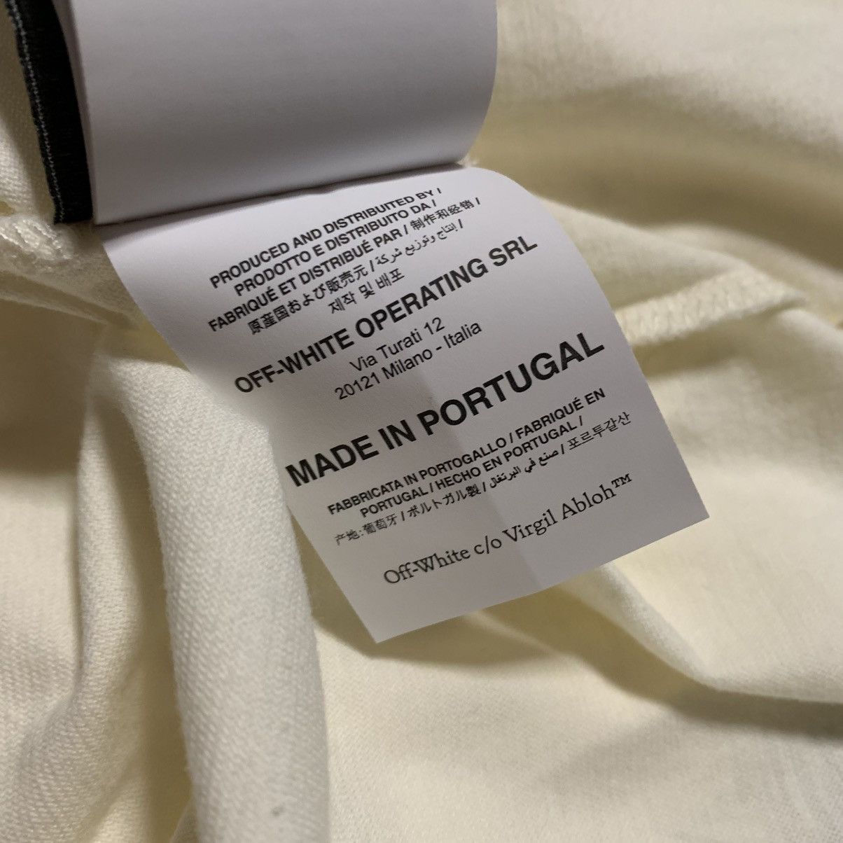 Off-White Off White Large Tape Cream White Tee Virgil Abloh Size US L / EU 52-54 / 3 - 8 Thumbnail