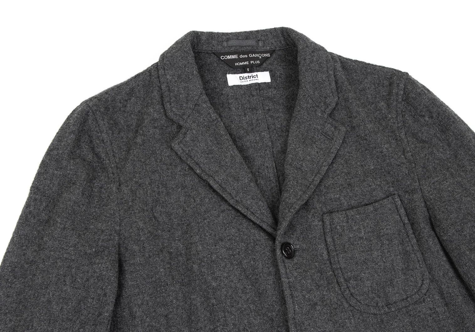 Comme des Garcons Homme Plus Wool-Blend Patch Pocket Jacket in Gray Size S Size US S / EU 44-46 / 1 - 2 Thumbnail
