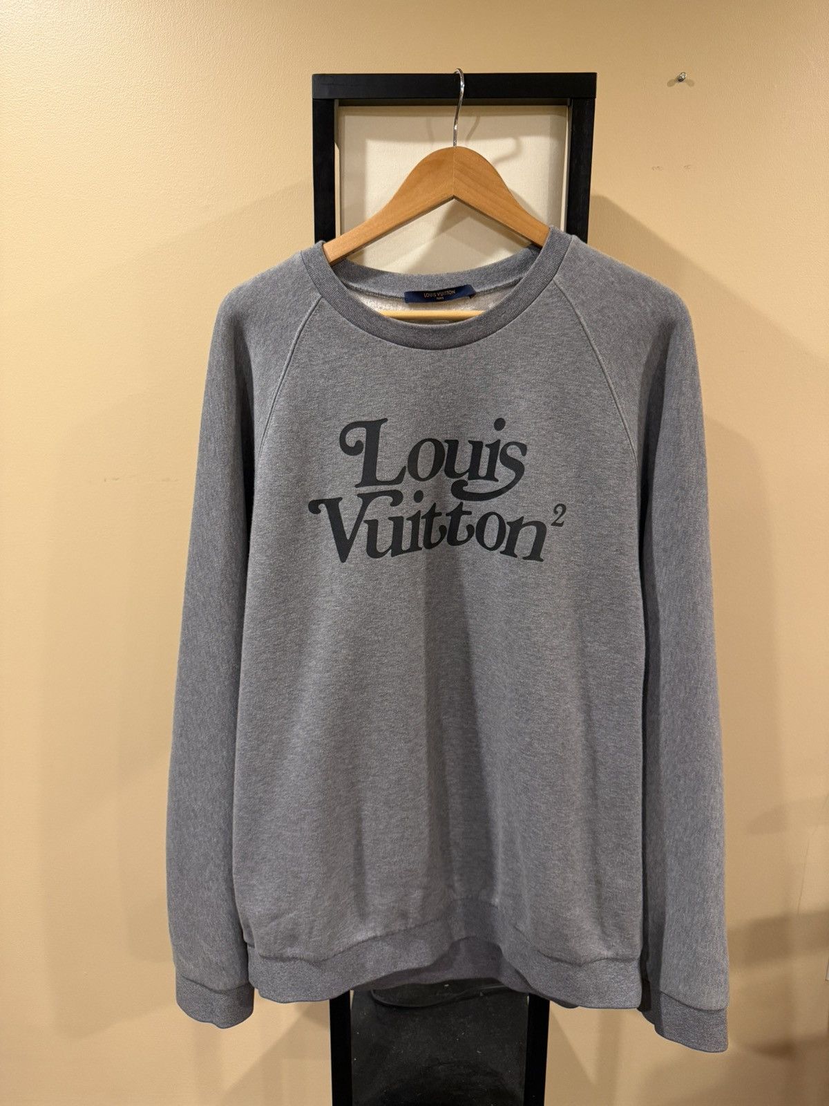 Louis Vuitton × Nigo Louis Vuitton x Nigo Human Heather Grey Crewneck SweatShirt Size US XXL / EU 58 / 5 - 1 Thumbnail