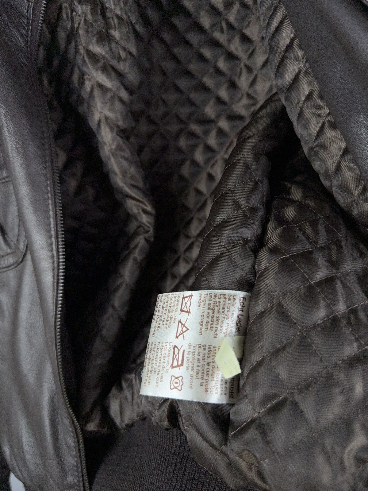 Leather Made in Italy Brown Real Leather Bomber Jacket Size 3 Size M / US 6-8 / IT 42-44 - 7 Thumbnail
