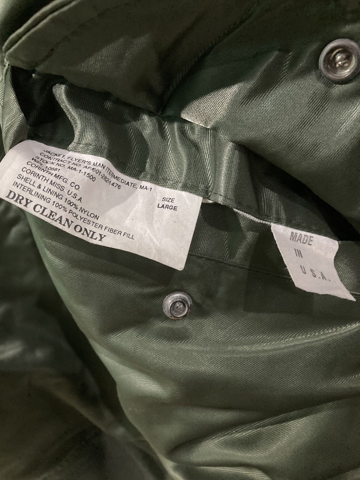 Marithe + Francois Girbaud Corinth MFG MA-1 Vintage Flight Reversible Bomber Jacket Size US L / EU 52-54 / 3 - 8 Thumbnail
