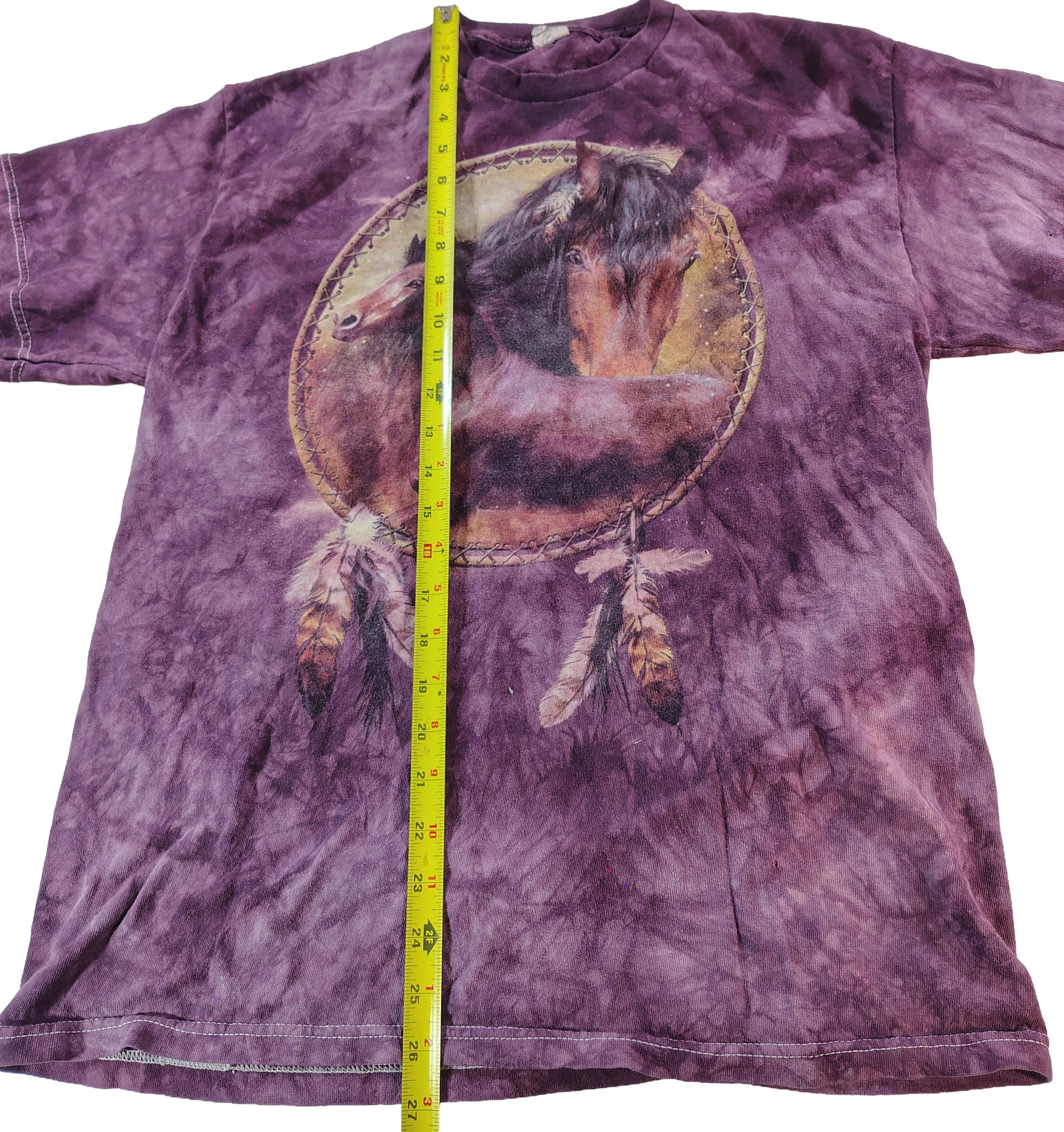 Gildan Men's Large Native American Horse Dreamcatcher T-Shirt Size US L / EU 52-54 / 3 - 5 Thumbnail