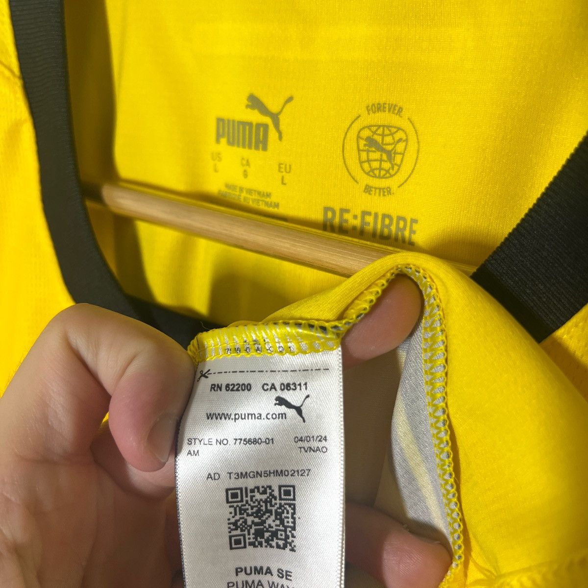 Puma Borussia Dortmund 2024-2025 Cup Jersey | Vintage Soccer Size US L / EU 52-54 / 3 - 2 Thumbnail