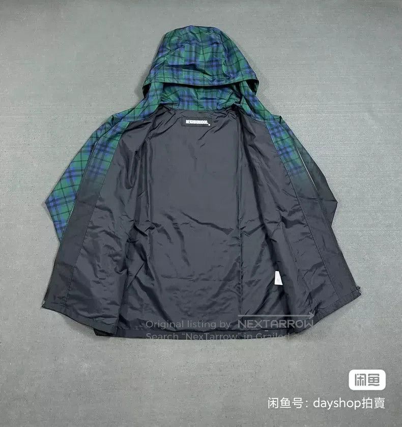 Neighborhood Neighborhood Gradient Plaid Hooded Windbreaker Jacket Mult Size US M / EU 48-50 / 2 - 2 Thumbnail