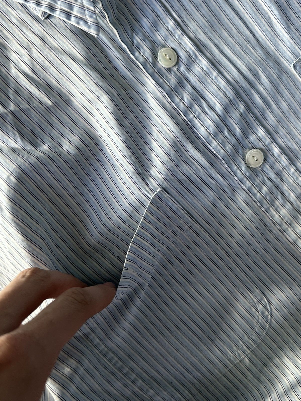 Designer × Polo Ralph Lauren × Vintage ❗️Vintage 90s Polo RALPH LAUREN blue striped Shirt OLD MONEY Size US L / EU 52-54 / 3 - 8 Thumbnail