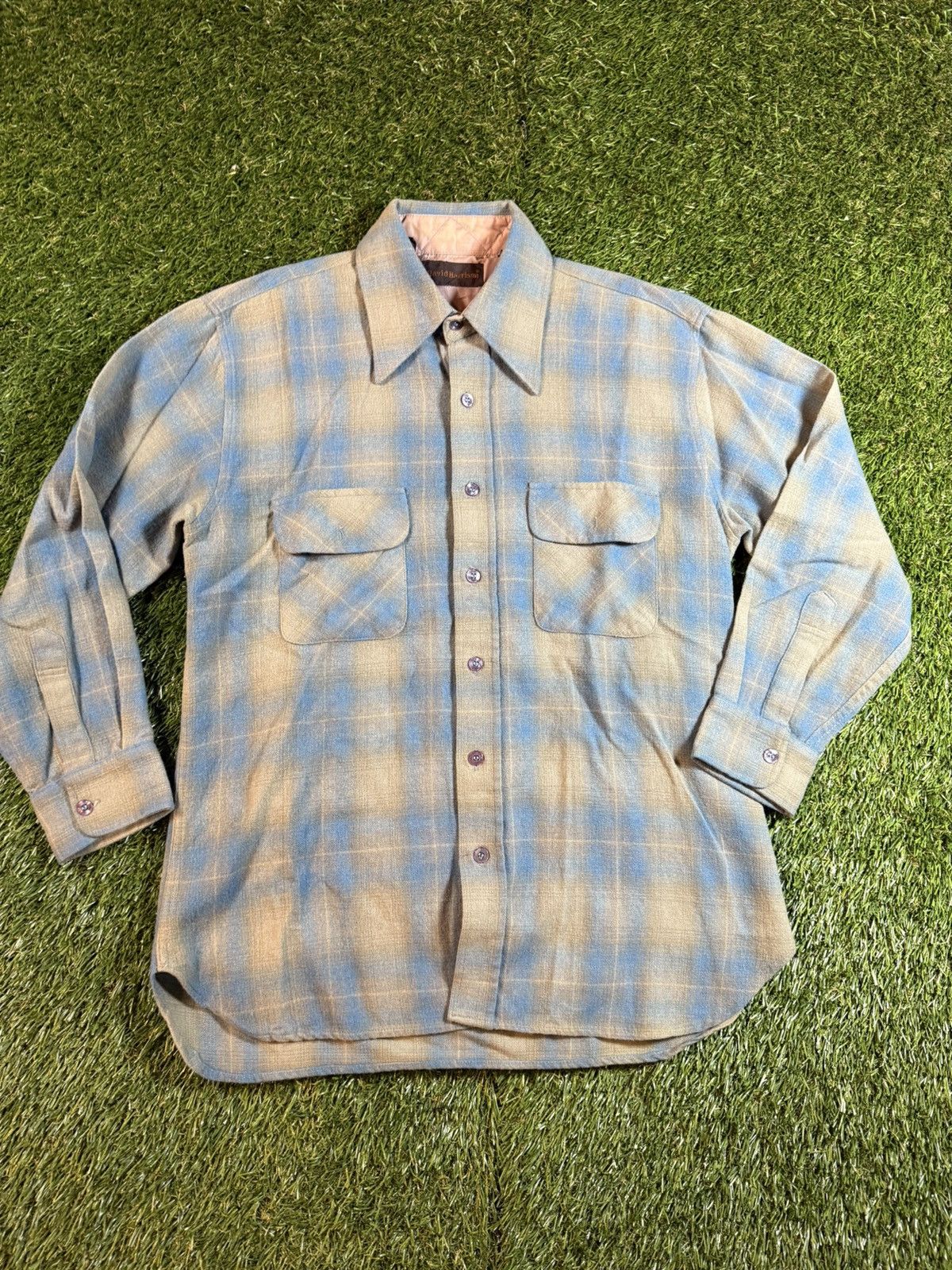 Vintage Vintage 80s Striped Earth Tone Fall Flannel Button Up Jacket Size US M / EU 48-50 / 2 - 1 Thumbnail