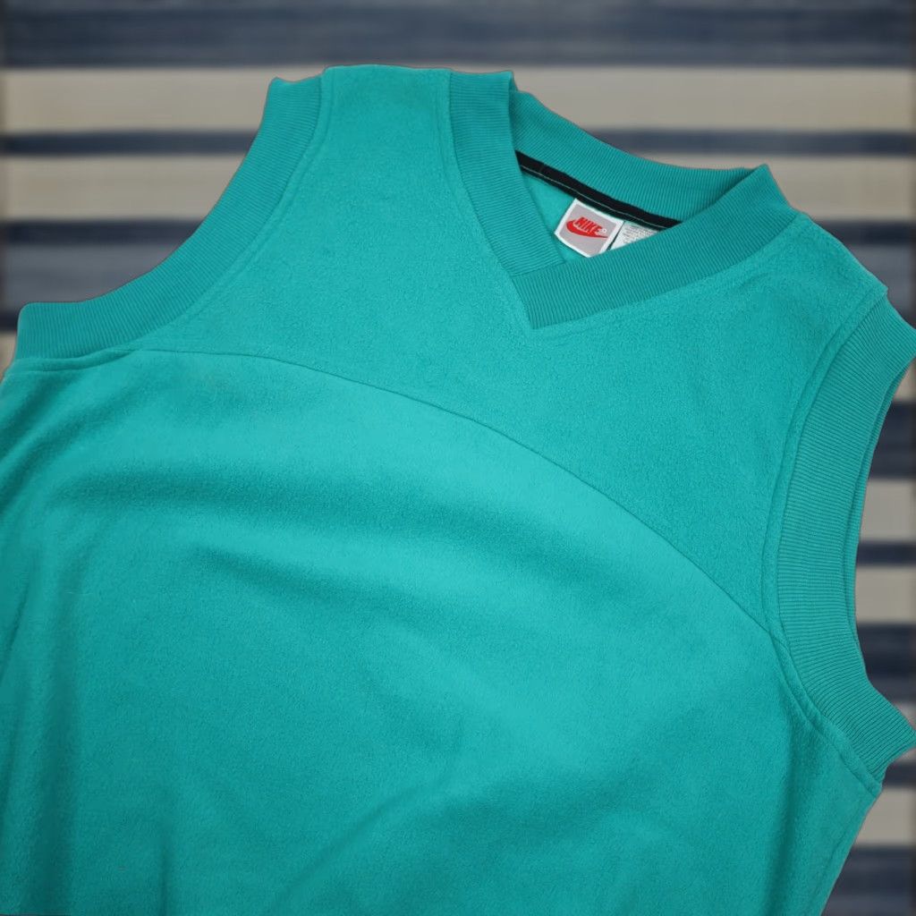 Nike VINTAGE Nike F.I.T. Mens Large Fleece Vest Blue Size US L / EU 52-54 / 3 - 1 Thumbnail