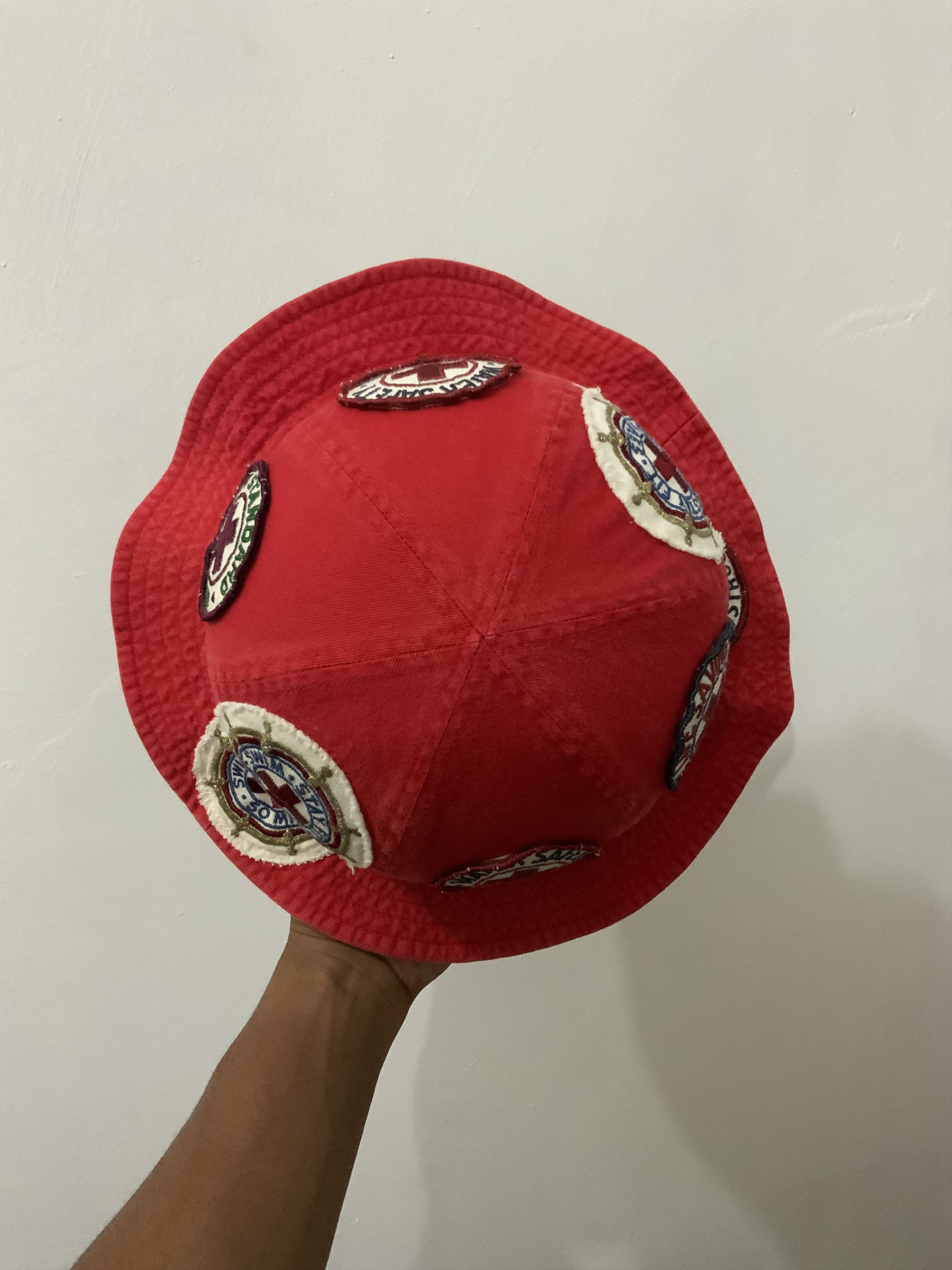 Japanese Brand Fun Duty Patch Bucket Hat Size ONE SIZE - 7 Thumbnail