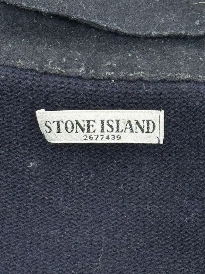 Stone Island 2000s Stone Island Navy Hooded Zip-Up Sweater Size US M / EU 48-50 / 2 - 11 Thumbnail