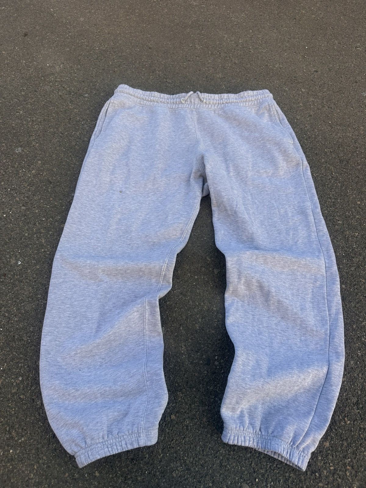 Japanese Brand Baggy Loose Vintage Gray Sweatpants Size US 36 / EU 52 - 2 Thumbnail