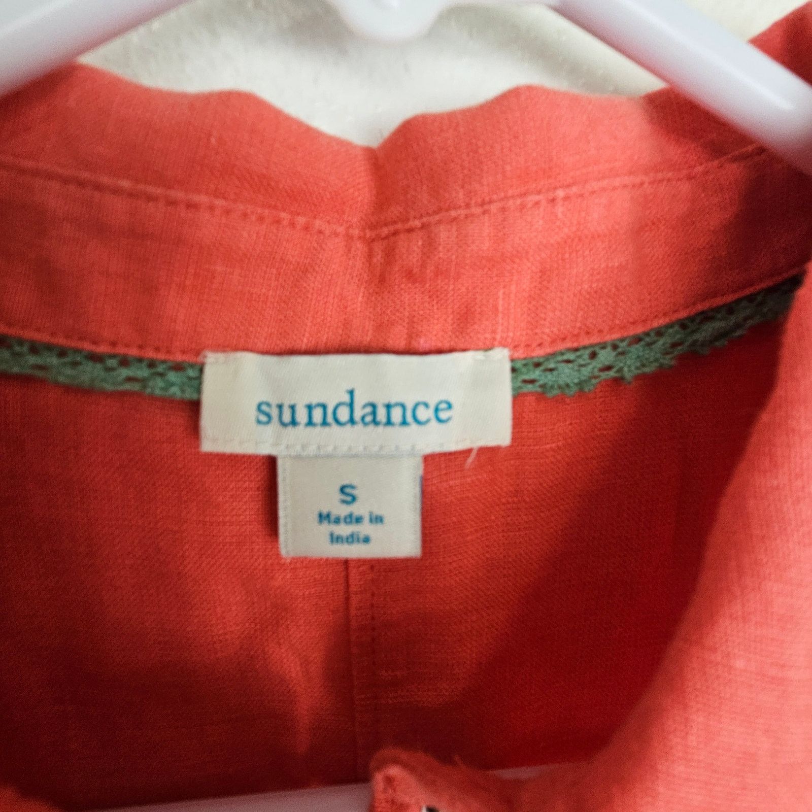 Sundry Sundance Womens Classic Tales 100% Linen Shirt Size S Coral Size S / US 4 / IT 40 - 7 Thumbnail