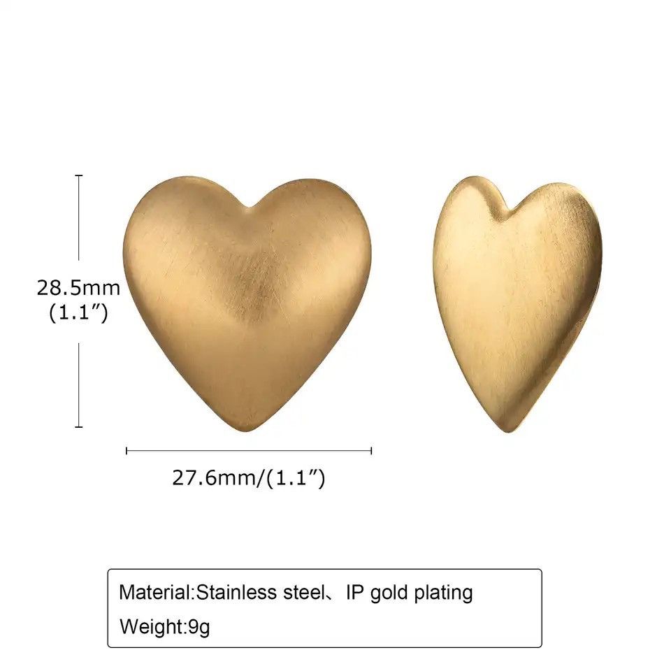 Other Heart Stud Earrings Size ONE SIZE - 2 Thumbnail