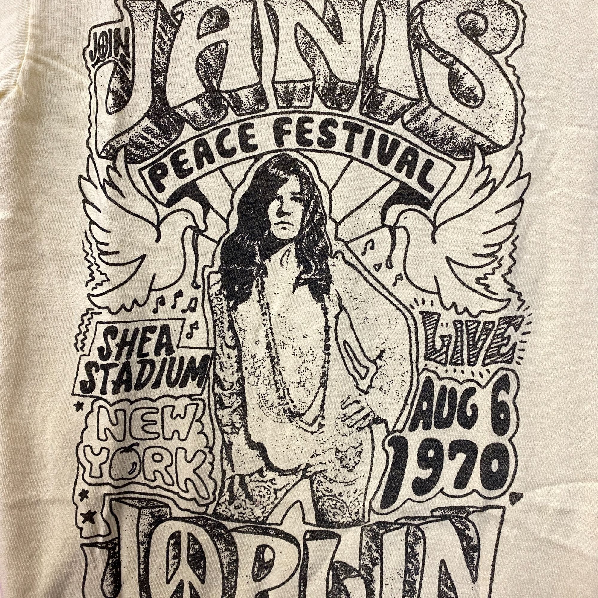 Junk Food Janis Joplin Peace Festival Shea Stadium '70 T-Shirt Extra S Size US XS / EU 42 / 0 - 2 Thumbnail