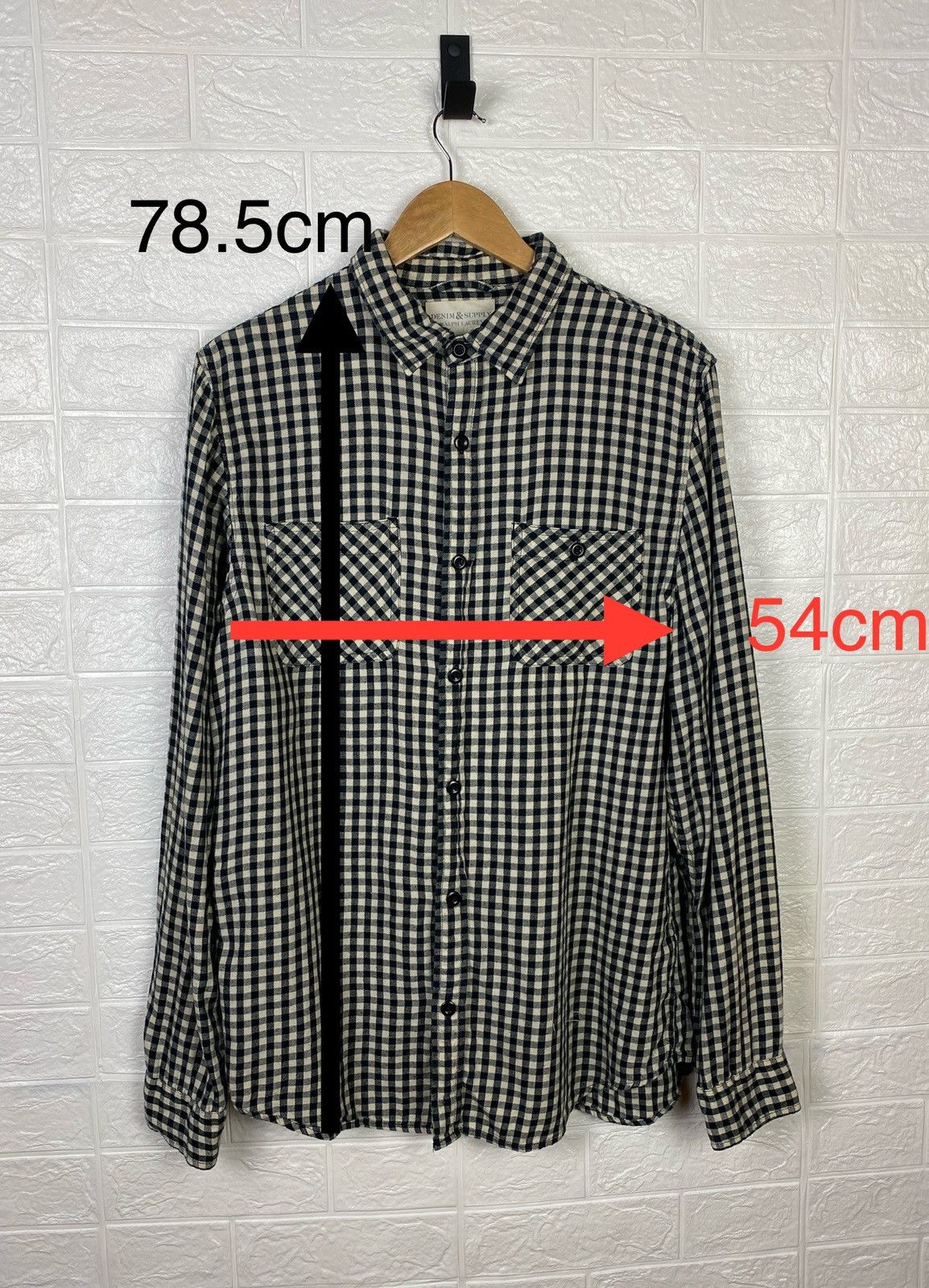 Denim & Supply Ralph Lauren Denim & Supply Ralph Lauren Black Checkered Button Shirt Size US L / EU 52-54 / 3 - 2 Thumbnail