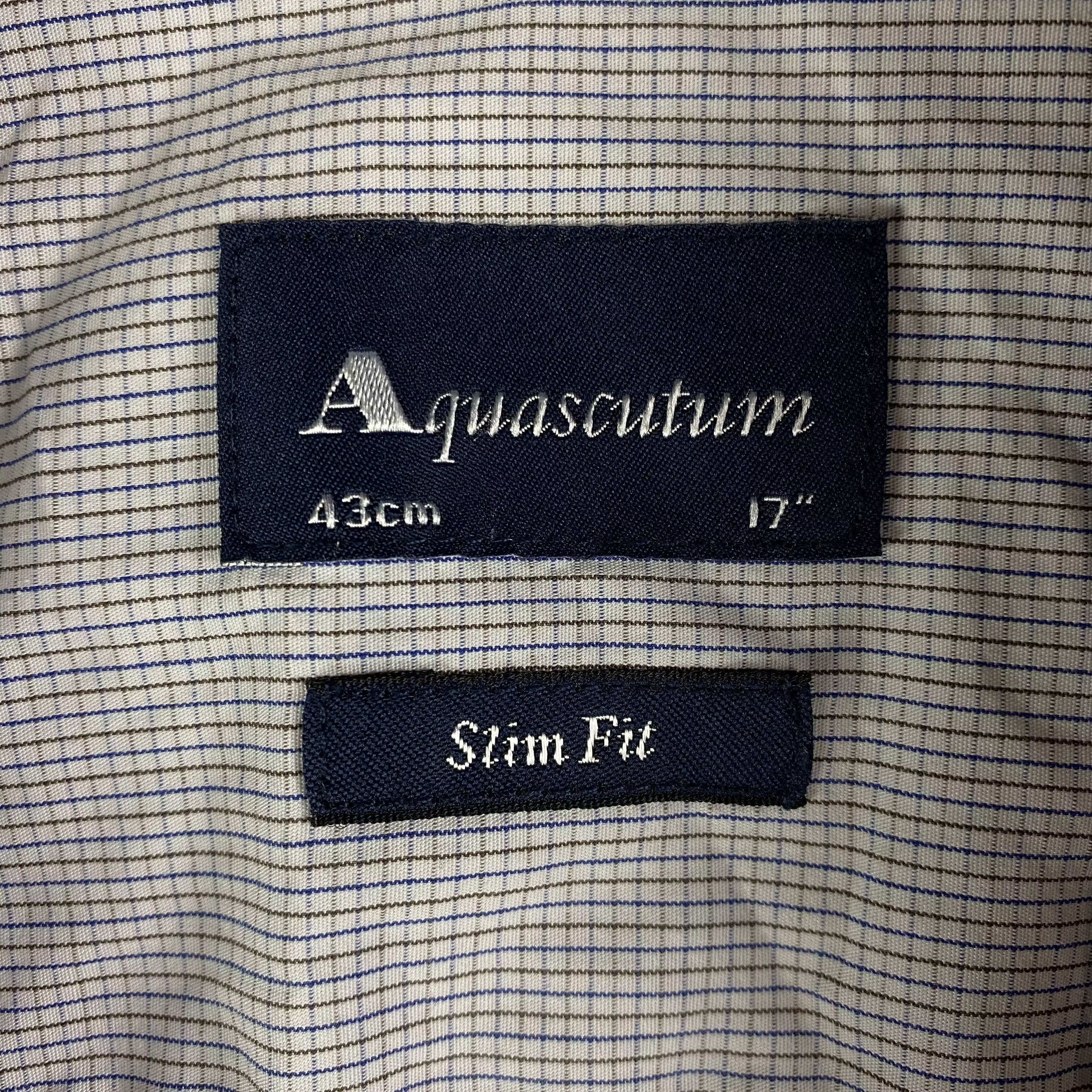 Aquascutum Mens Shirt Long Sleeve Aquascutum Vintage Size 17/43 cm Size US L / EU 52-54 / 3 - 5 Thumbnail