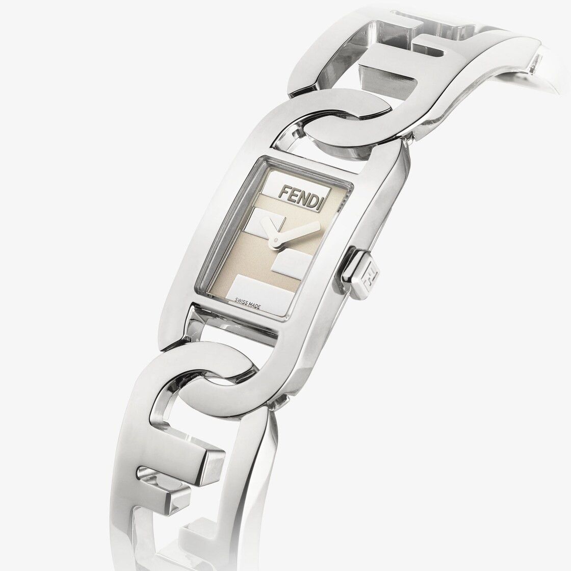 Fendi o1w1db10525 Size: OS / O’Lock Gourmette Watch in Silver Size ONE SIZE - 2 Thumbnail