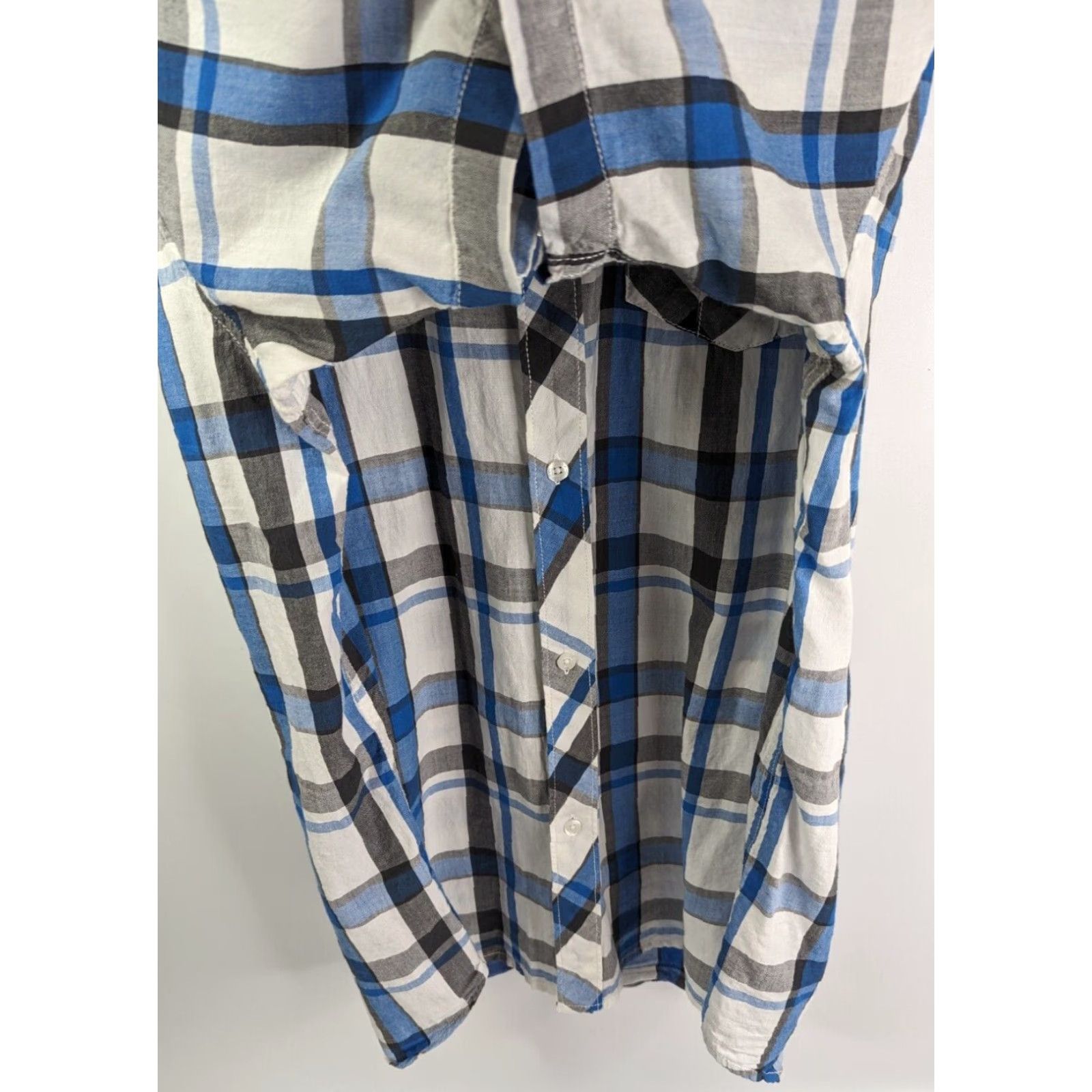 Quiksilver Quiksilver Short Sleeve Button Up Shirt Plaid Multicolor Blue White Men's XL Regular Size Shirt Size XL Men Size US XL / EU 56 / 4 - 2 Thumbnail