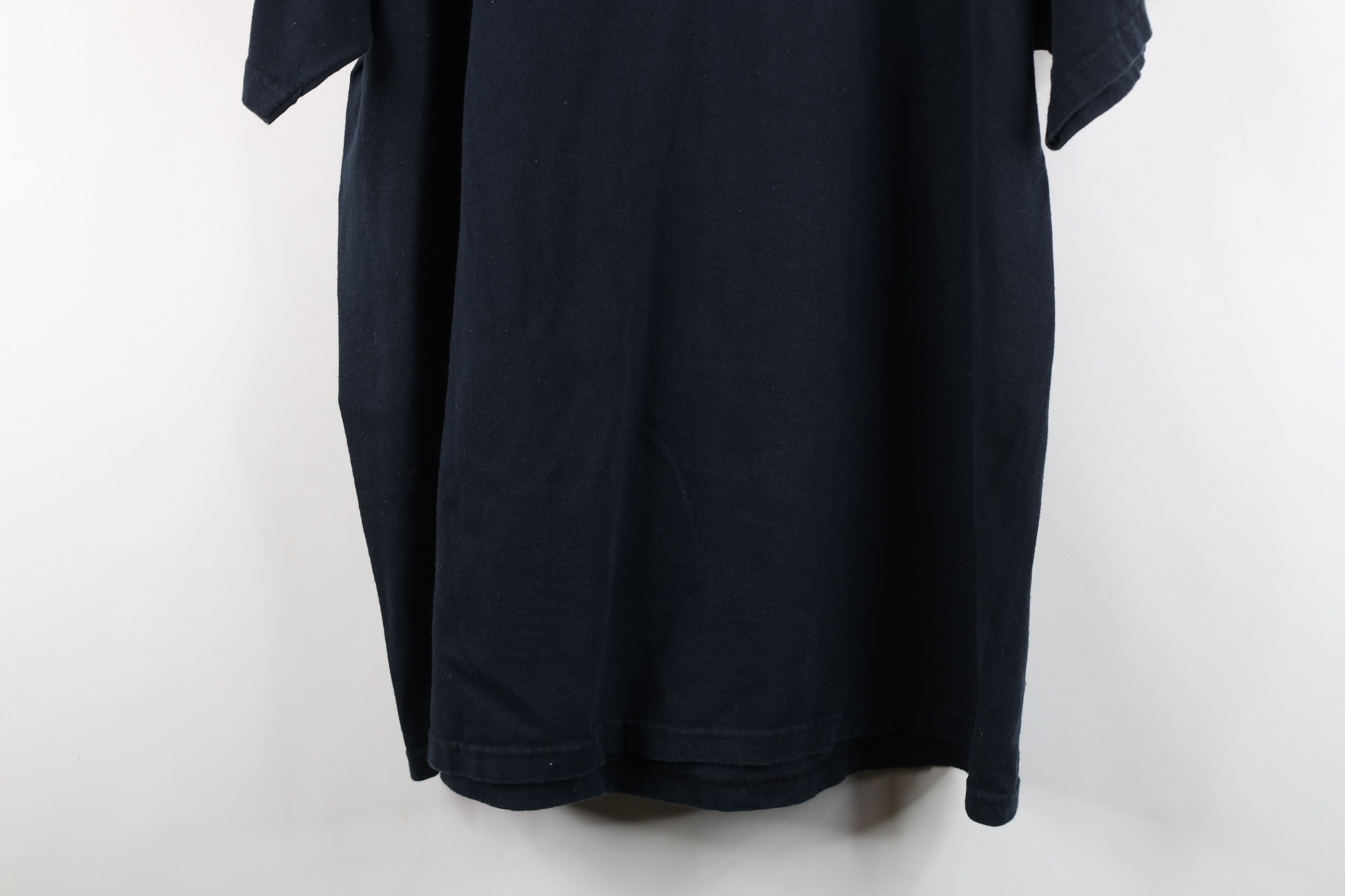 Vintage Vintage 90s Y2K Streetwear Blank Heavy Cotton T-Shirt Black Size US XXL / EU 58 / 5 - 13 Thumbnail