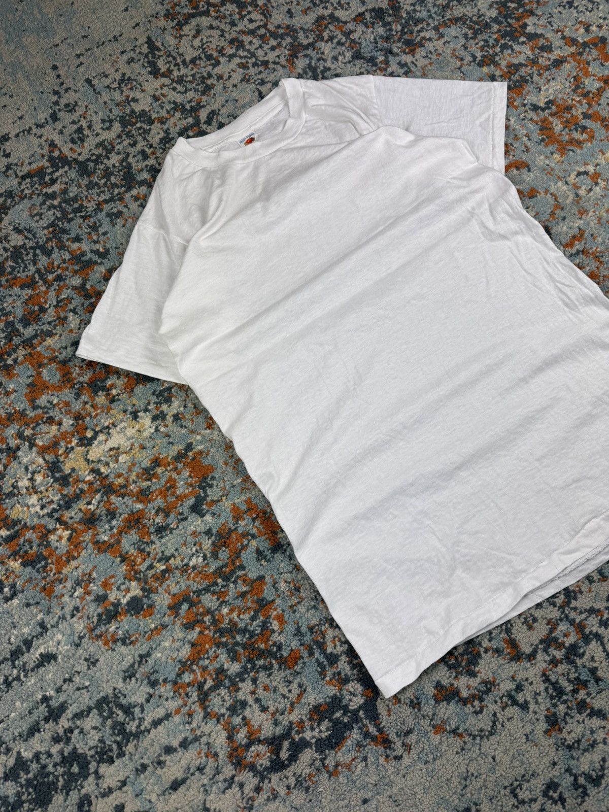 Fruit Of The Loom Vintage 50s/60s Fruit of the loom basic plain tee USA made Size US M / EU 48-50 / 2 - 2 Thumbnail