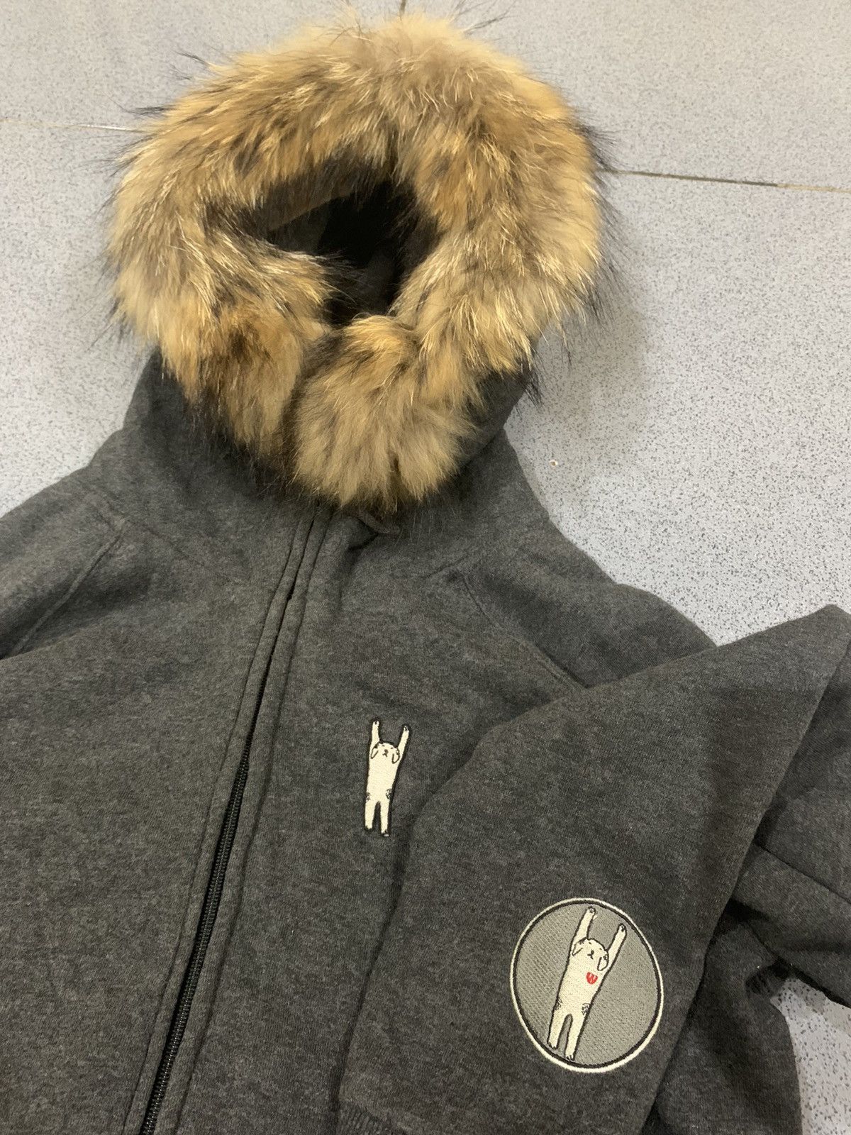 image of If Six Was Nine x Le Grande Bleu L G B Japanese Hum Fur Hoddie Ifsixwasnine Lgb in Dark Gray (Size 