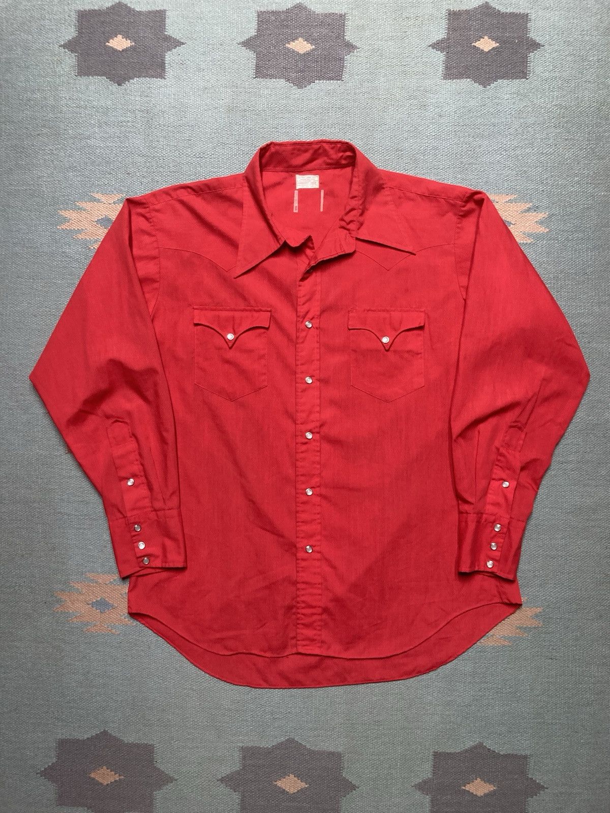 Vintage Vintage Pearl snap western shirt extra long tails dagger L Size US L / EU 52-54 / 3 - 1 Thumbnail