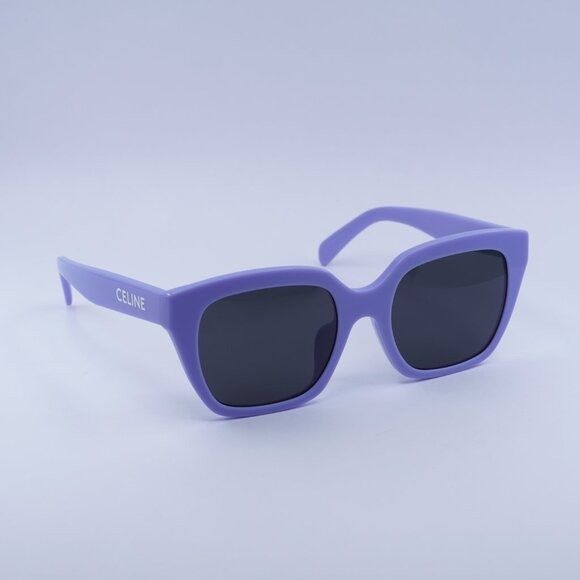 Celine Celine CL40198F 78A Sunglasses Lilac Square Frame Size ONE SIZE - 7 Thumbnail