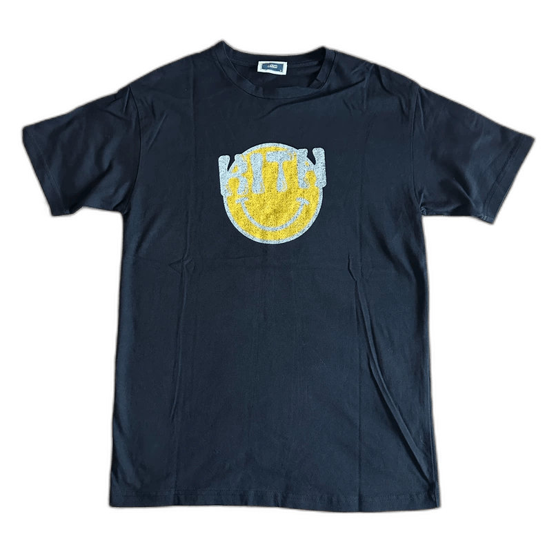 Kith Kith Smiley Black Short Sleeve T-Shirt Size US S / EU 44-46 / 1 - 1 Thumbnail