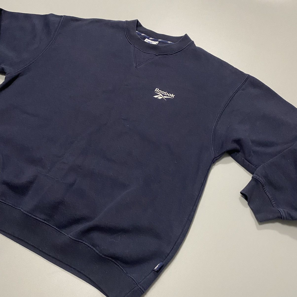 Reebok × Vintage Vintage Reebok Sweatshirt XS/S Blue Navy Size US XS / EU 42 / 0 - 3 Thumbnail