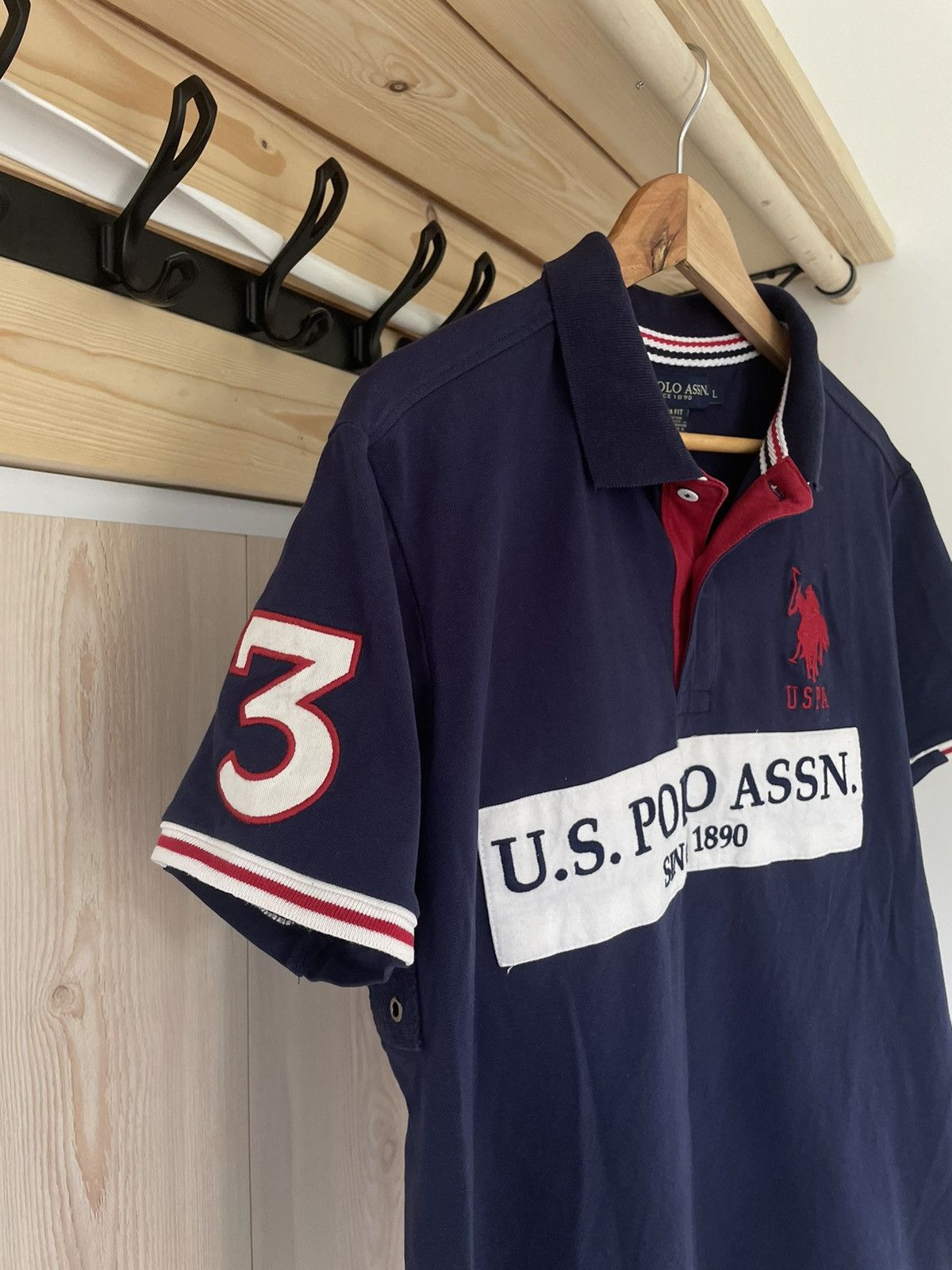 U.S. Polo Assn. Vintage Big Logo Polo Ralph Lauren USA #3 Chief Keef Size US L / EU 52-54 / 3 - 6 Thumbnail