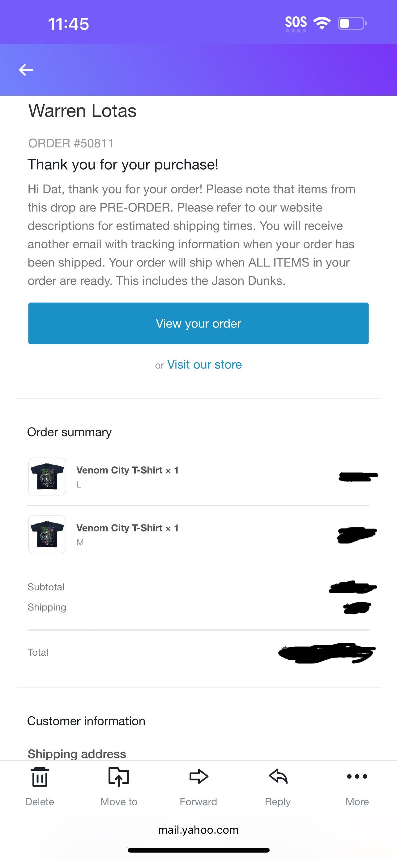 Warren Lotas Authentic Limited Edition Warren Lotas Venom City T-Shirt Size US L / EU 52-54 / 3 - 6 Thumbnail
