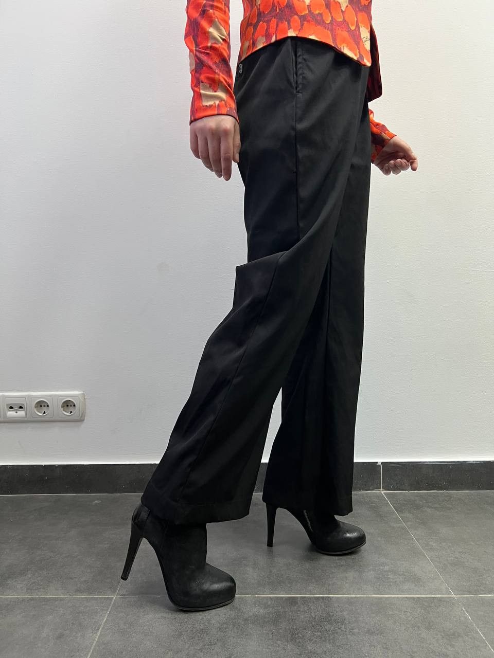 Balenciaga Balenciaga Uniform flared wide leg trousers pants Size 29" - 2 Thumbnail