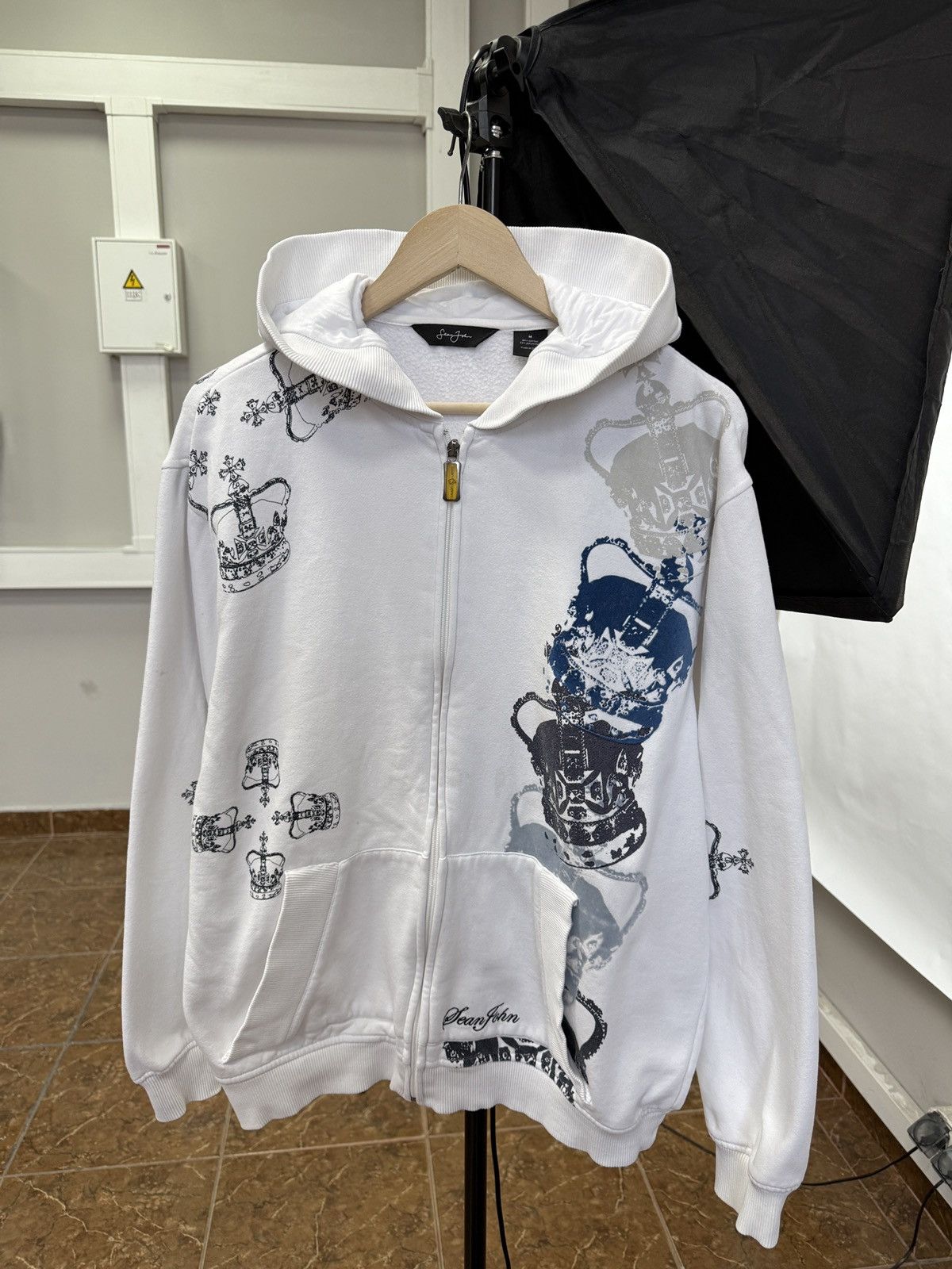 Sean John ホワイト ジャンパー L/XL Sean John ホワイト ジャンパー L/XL Sean John ホワイト