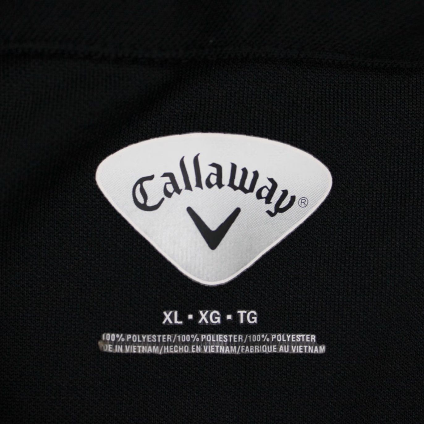 Callaway Callaway Polo Shirt Adult XL Black Golf Short Sleeve Polyester Pullover Featured Logo Striped Size US XL / EU 56 / 4 - 7 Thumbnail