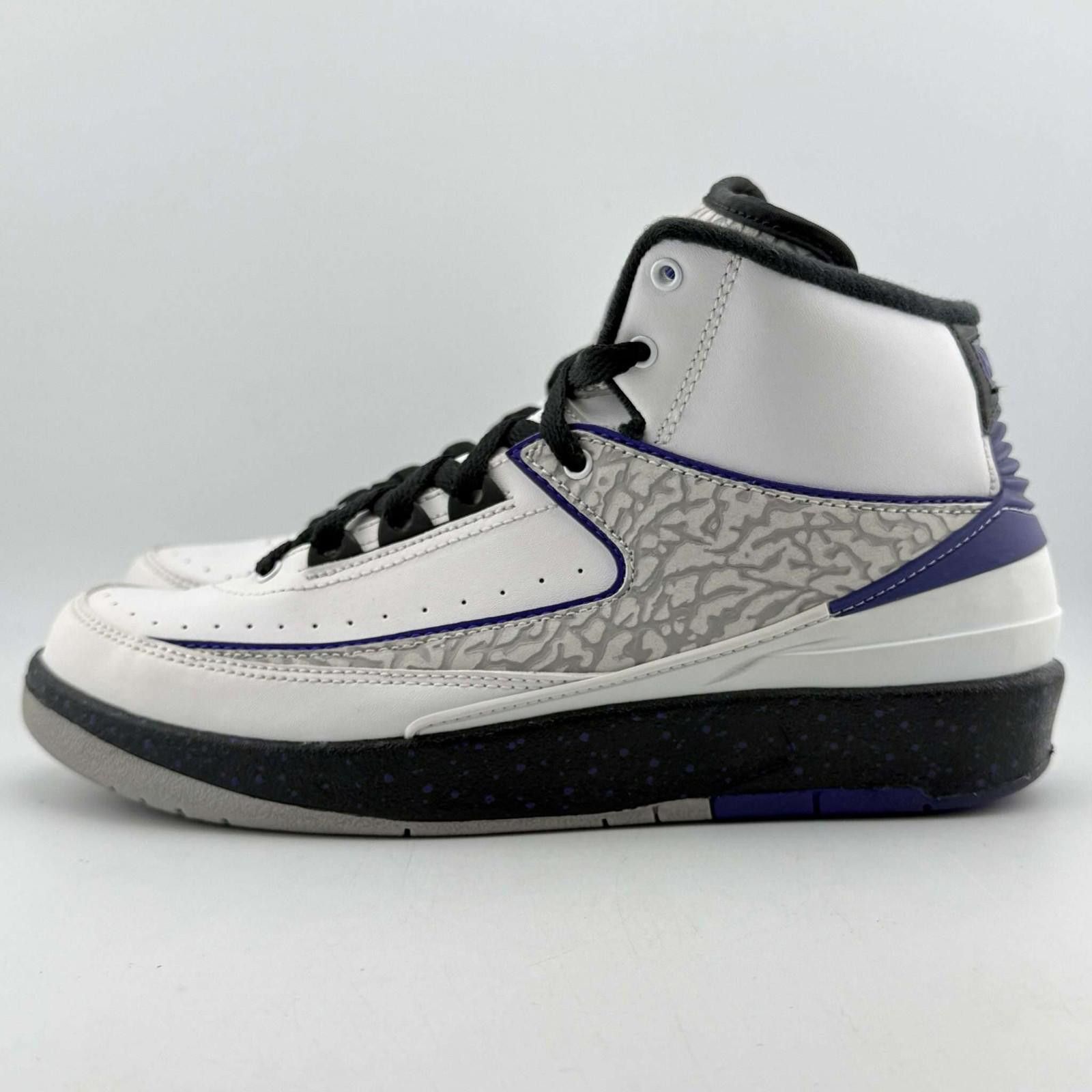 Nike Air Jordan 2 Retro BG Dark Concord 5Y Used OG Box 395718-153 Size US 5 / EU 37 - 2 Thumbnail