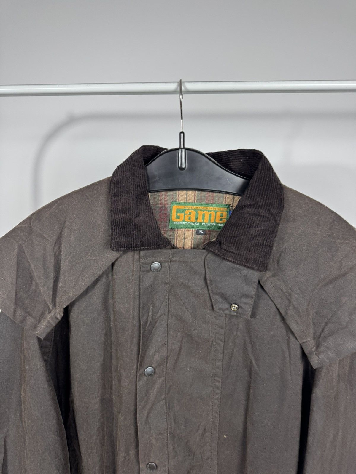 Other Vintage Game Waxed Coat Oilskin Jacket XL Brown Field Coat Size US XL / EU 56 / 4 - 4 Thumbnail