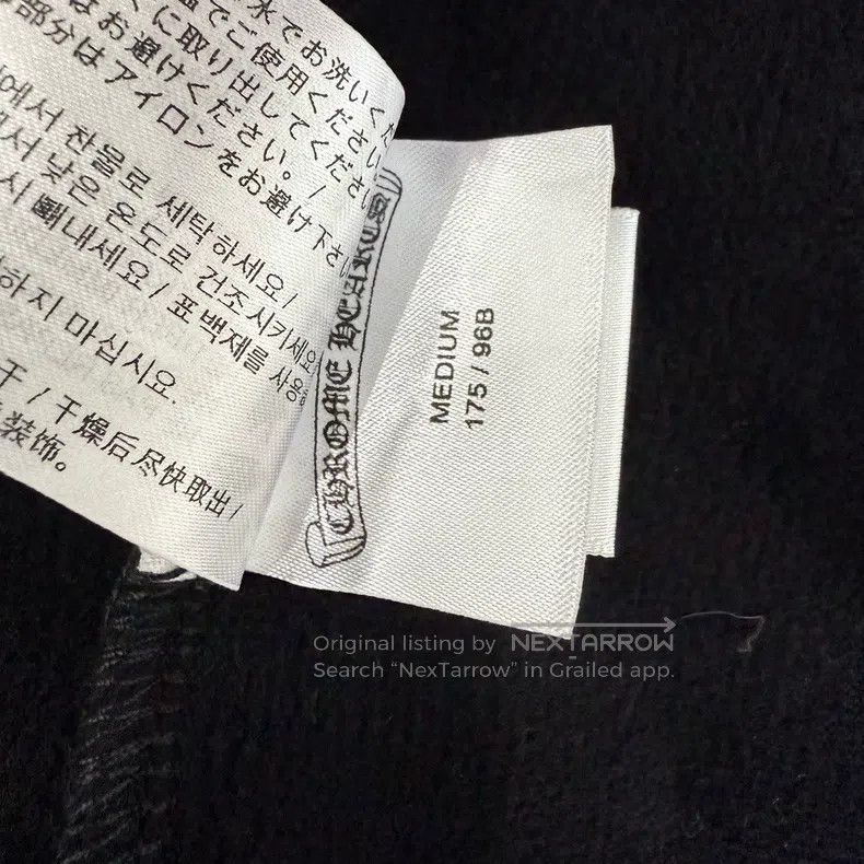 CHROME HEARTS Size M Comic zipper hoodie