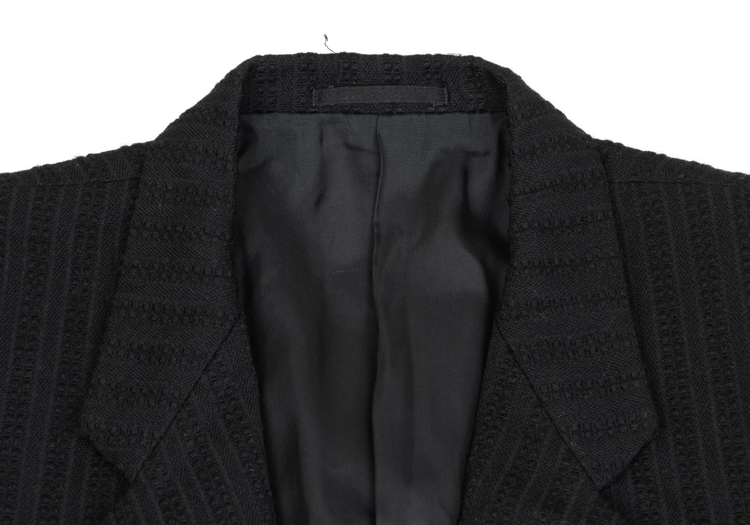 Comme des Garcons Homme Plus Wool Stripe Jacket in Black, Size M Size US M / EU 48-50 / 2 - 3 Thumbnail
