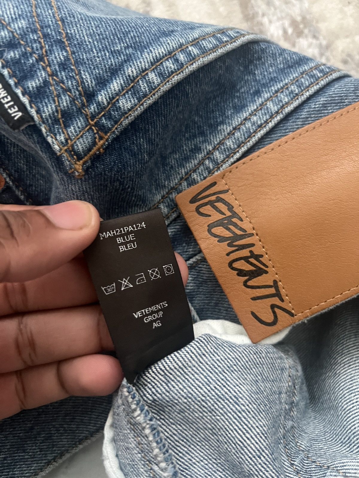 Vetements Vetements Censored Embroided Jean FW20 Size US 30 / EU 46 - 4 Thumbnail