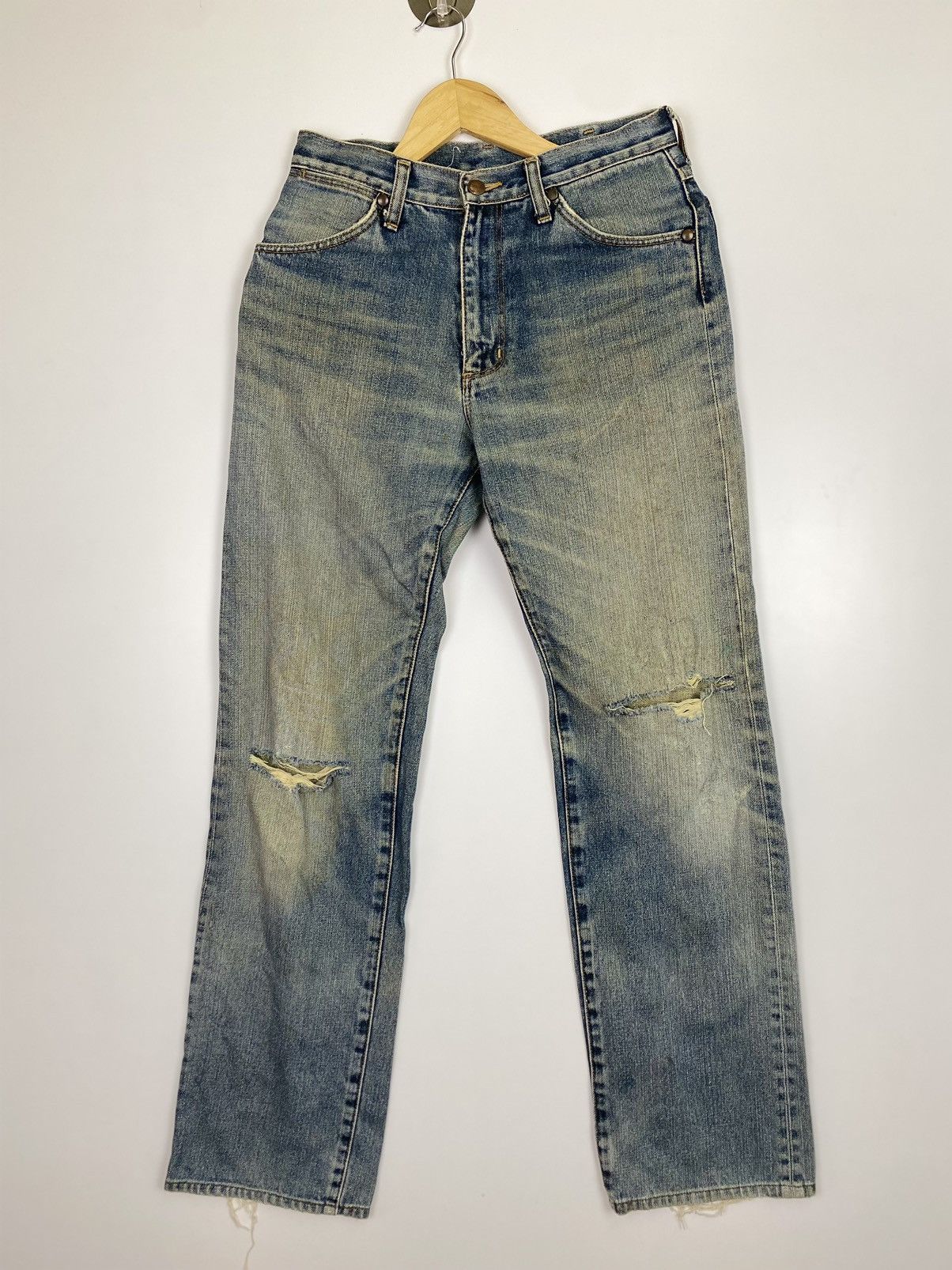 Vintage × Wrangler Vintage Wrangler Denim Distressed Size US 28 / EU 44 - 1 Thumbnail