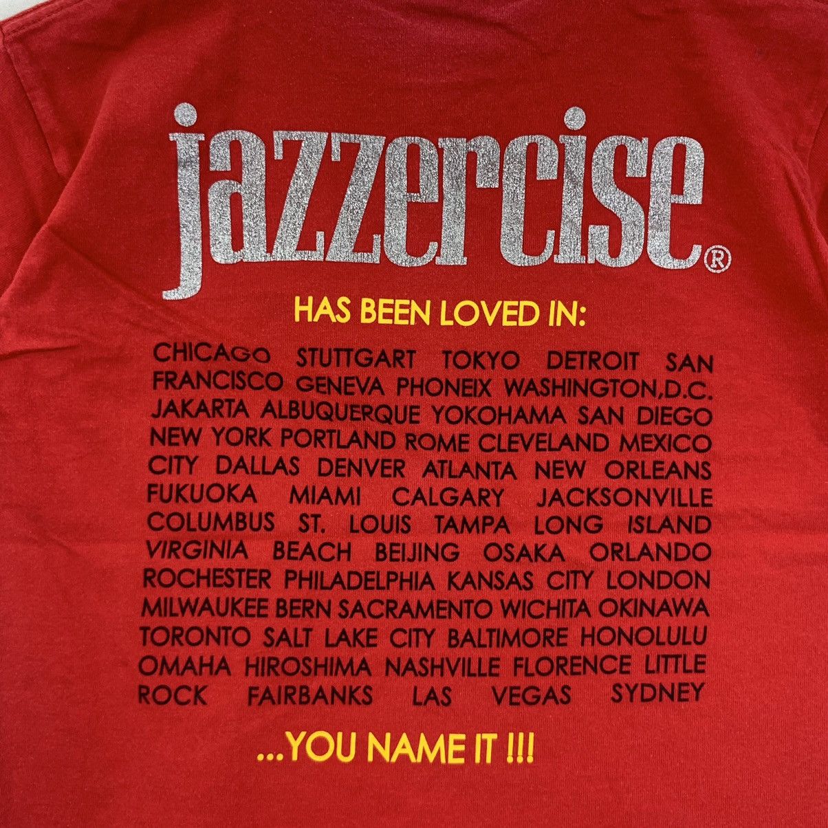 Vintage Vintage JAZZERCISE ZUMBA AEROBIC Dance Tee Shirt Size XS / US 0-2 / IT 36-38 - 5 Thumbnail