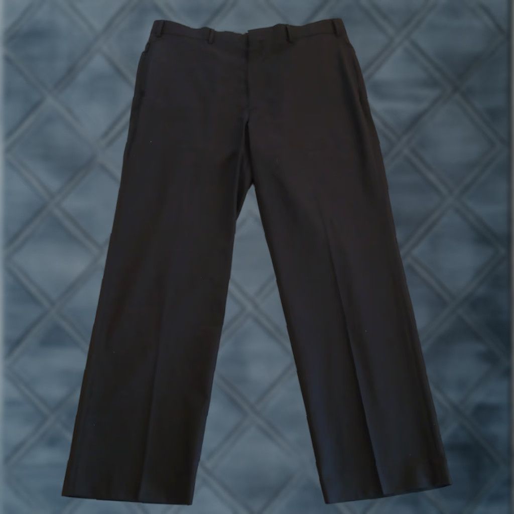 Brooks Brothers Brooks Brothers Dress Pants Mens Regular Size 38 Black Wool Flat Front Stretch Size US 38 / EU 54 - 1 Thumbnail