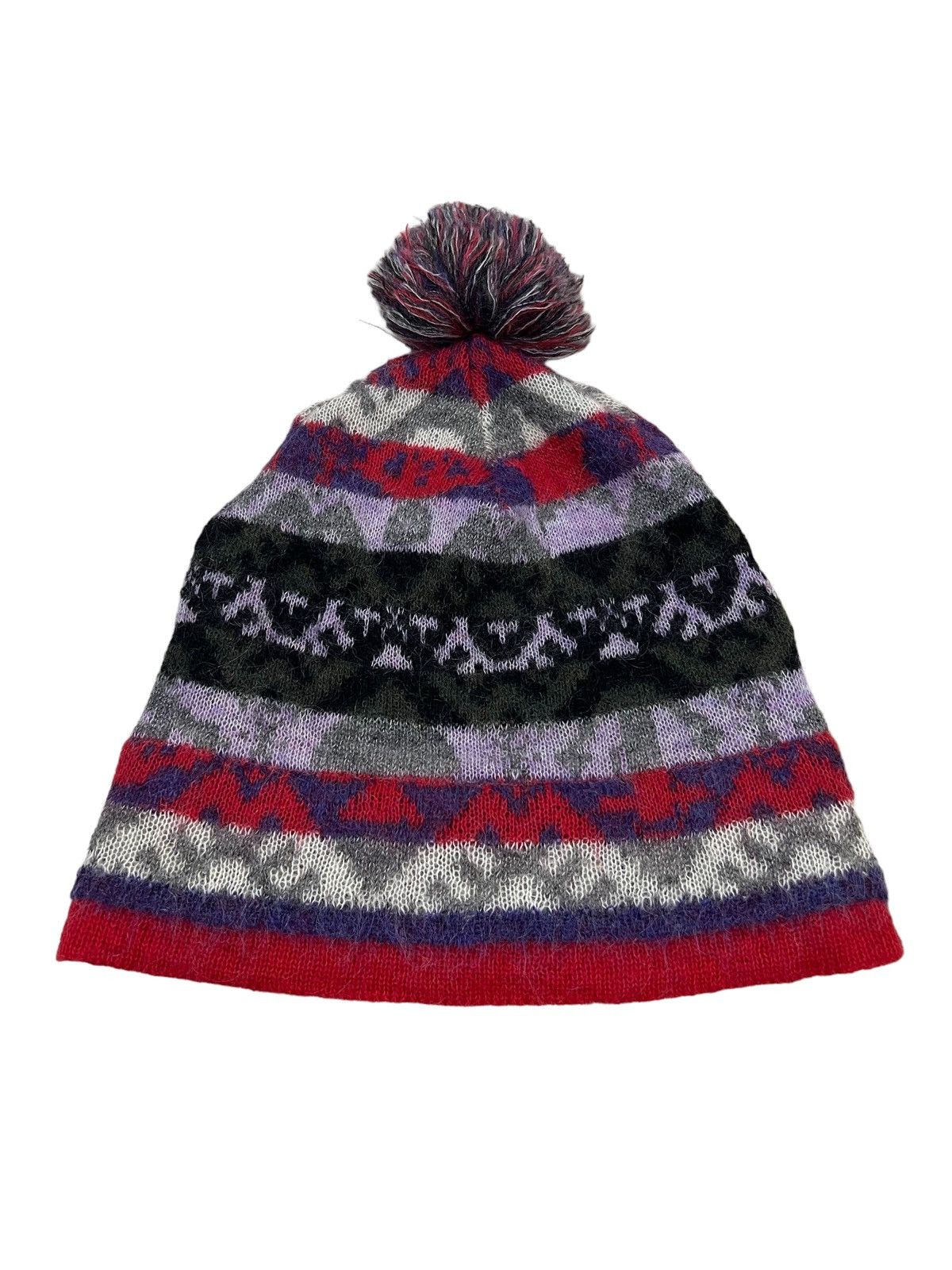 Vivienne Westwood Vivienne Westwood Navajo Fair Isle Mohair Knitted Beanie Hat Size ONE SIZE - 4 Thumbnail