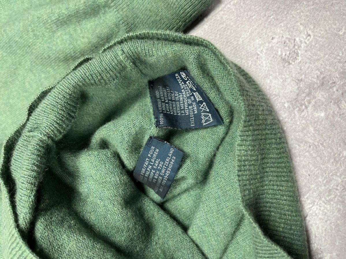 Polo Ralph Lauren 90s Vintage Polo Ralph Lauren Wool cardigan sweater Green Size US XXL / EU 58 / 5 - 14 Thumbnail