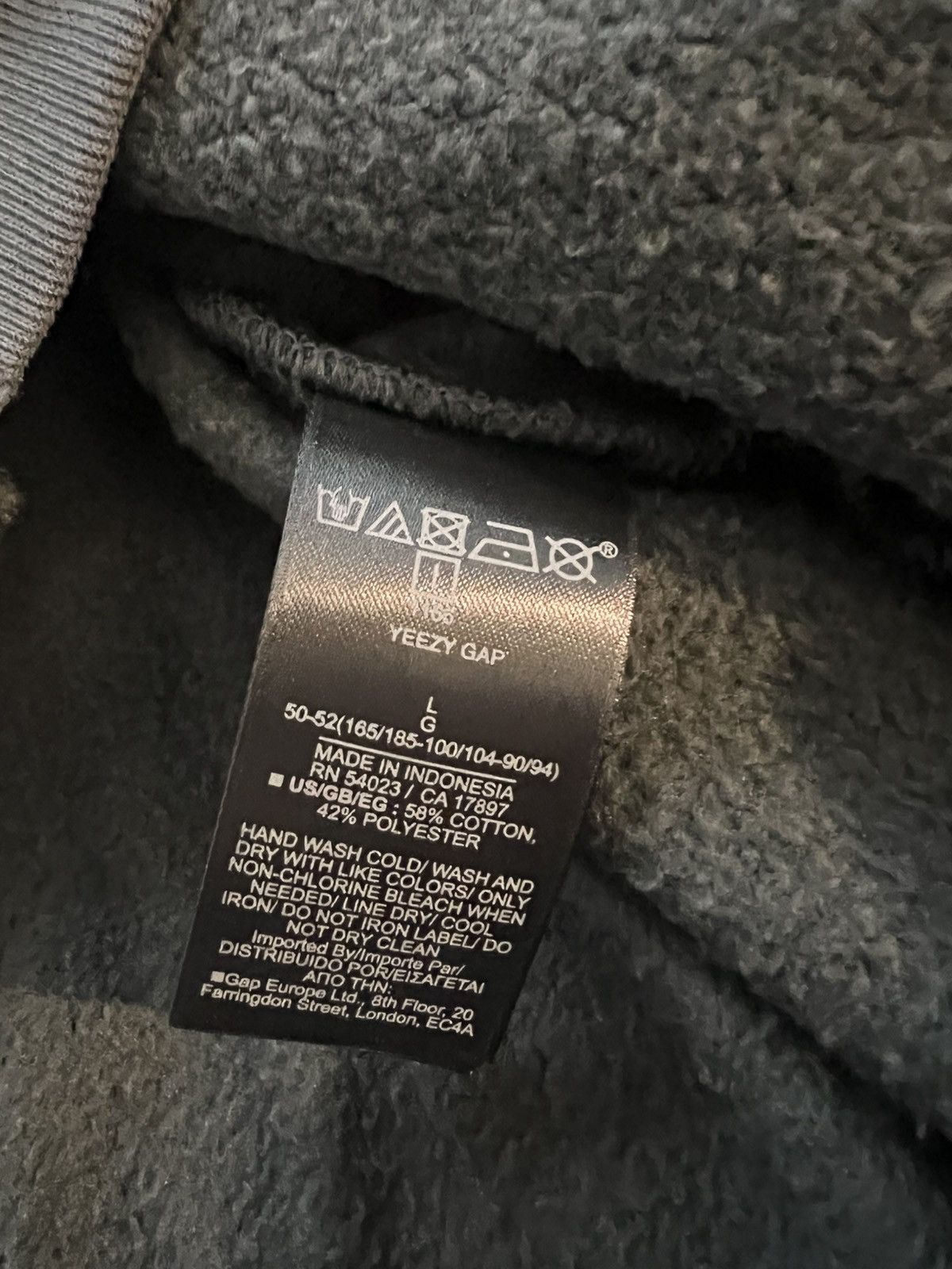 Balenciaga × Gap × Yeezy YGEBB 2022 High Neck Logo Sweater In Dark Grey Size US L / EU 52-54 / 3 - 4 Thumbnail